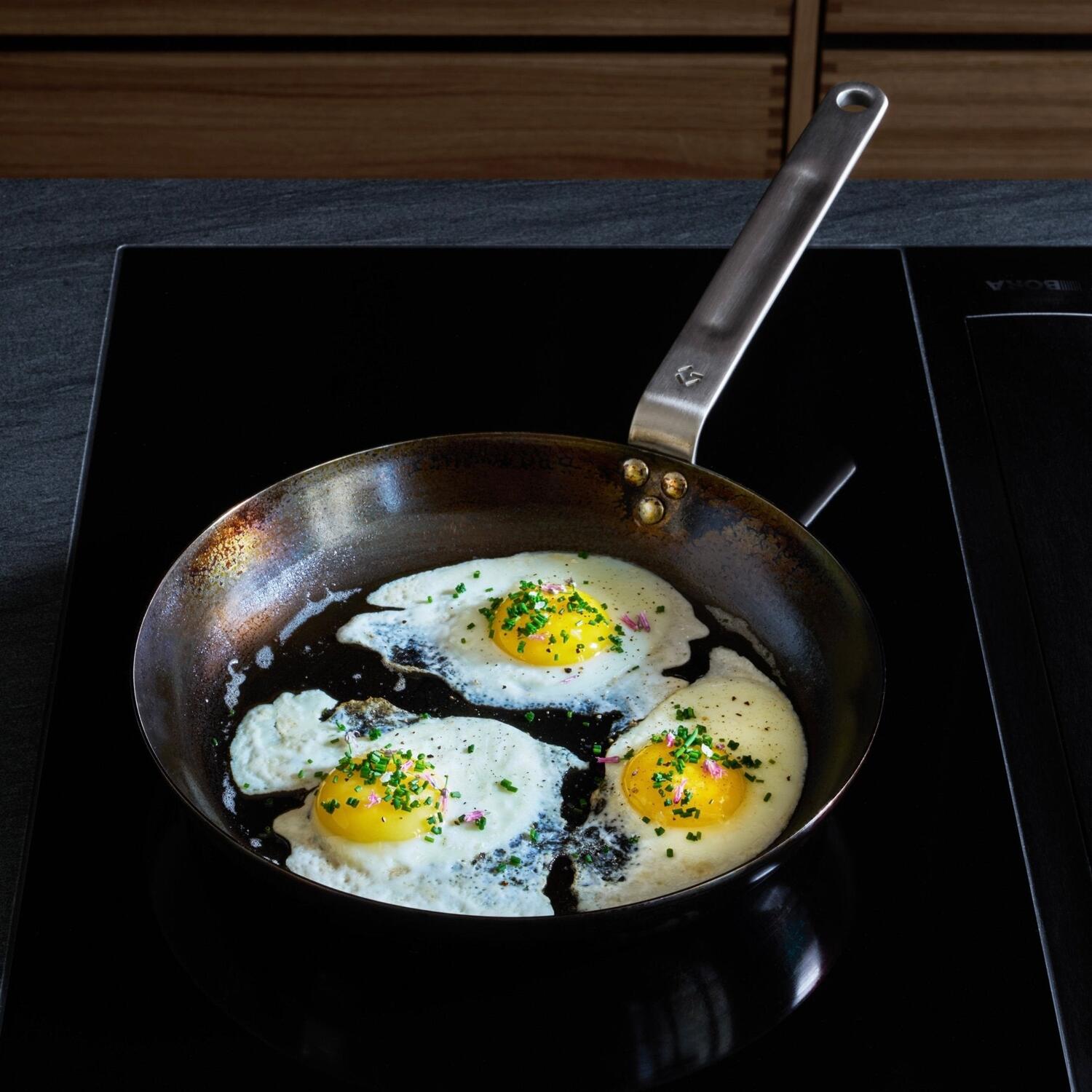 Carbonstål stegepande - Ø28 cm