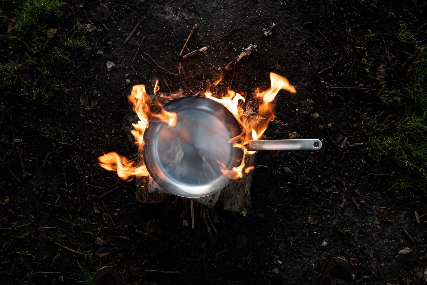 Carbonstål stegepande - Ø28 cm