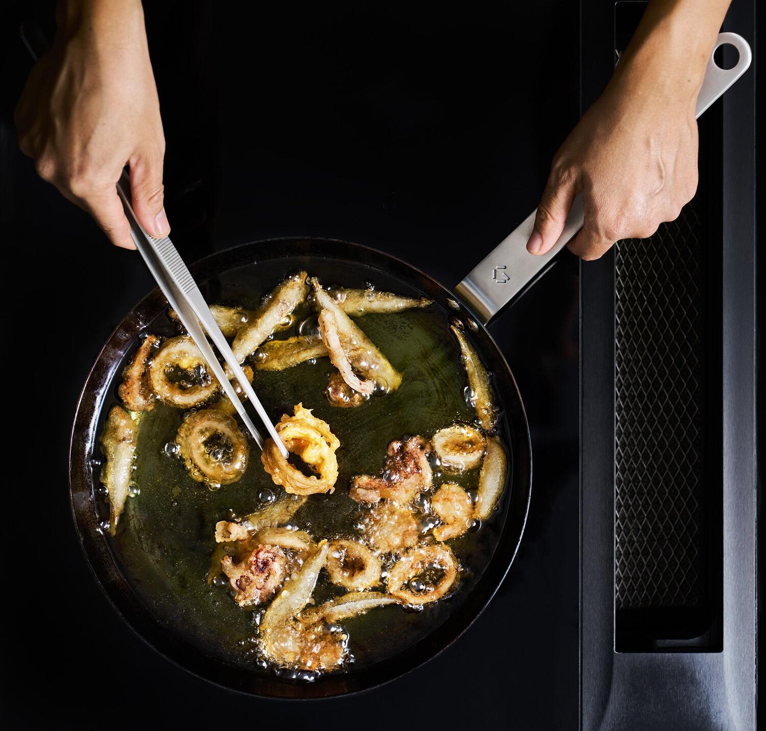 Carbonstål stegepande - Ø28 cm