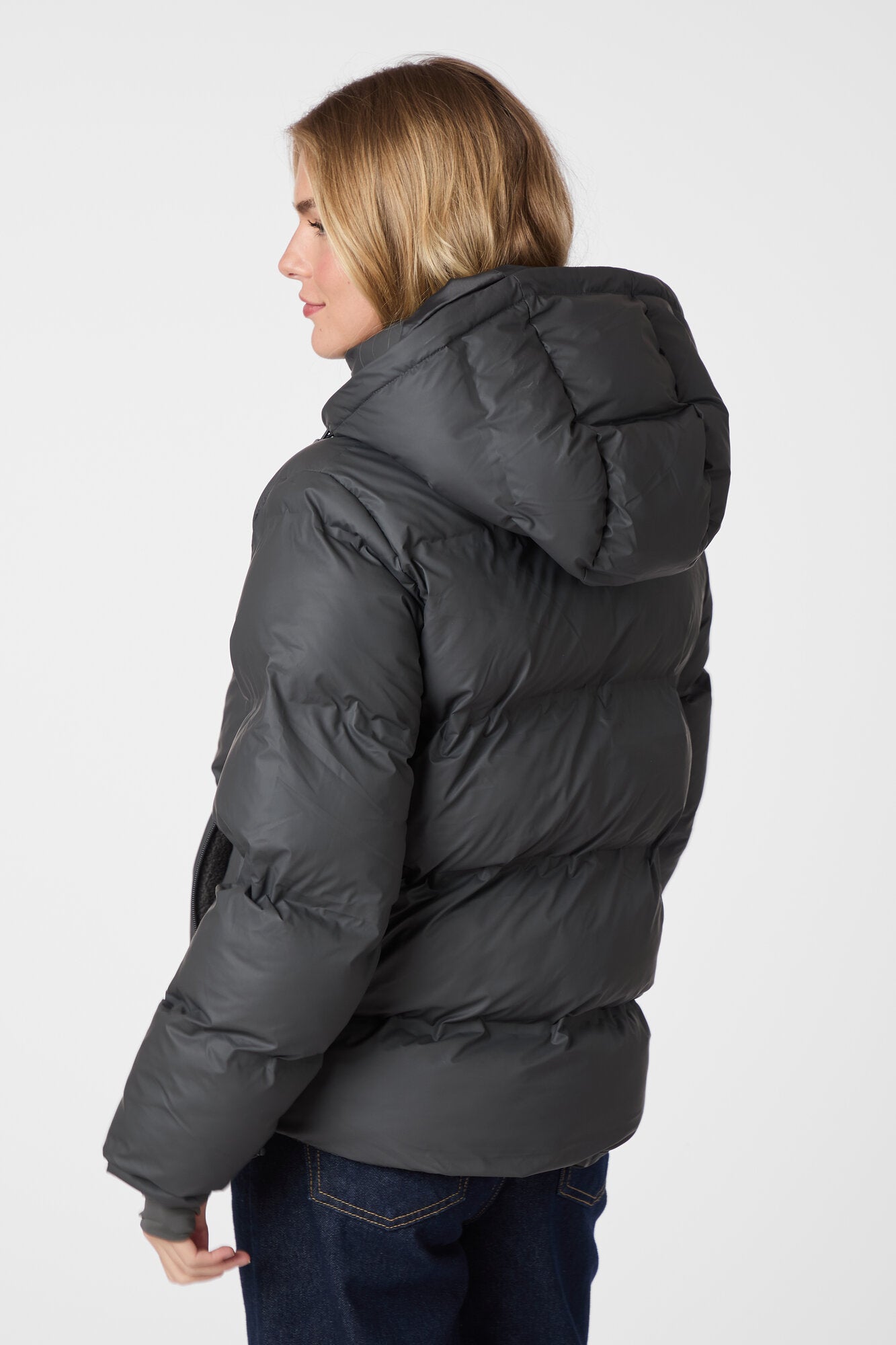Fox Puffer dunjakke - Antracit