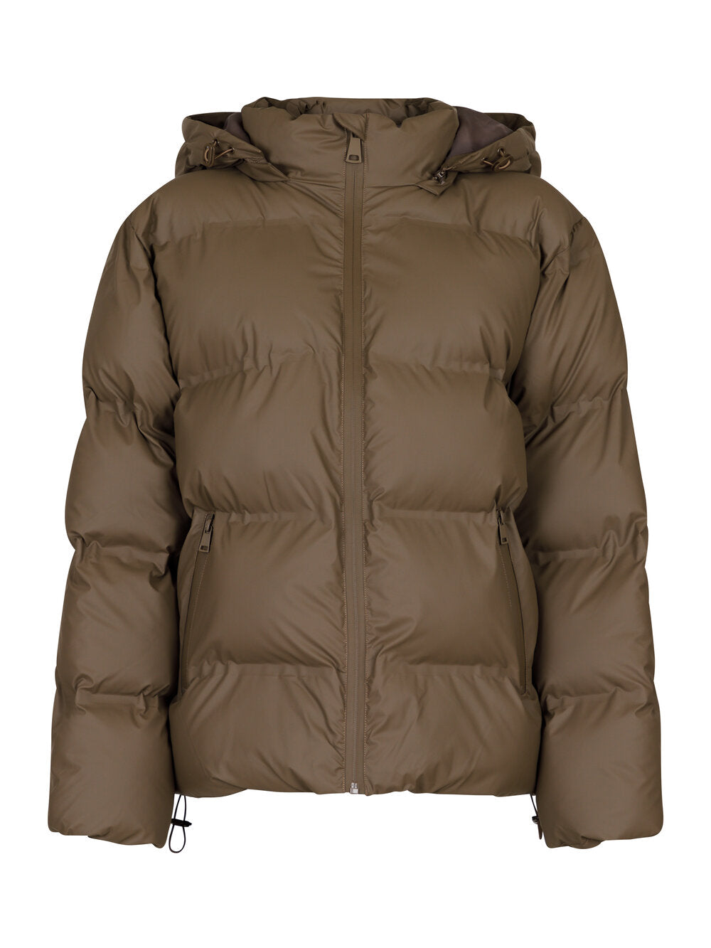 Fox Puffer dunjakke  - Dark Taupe