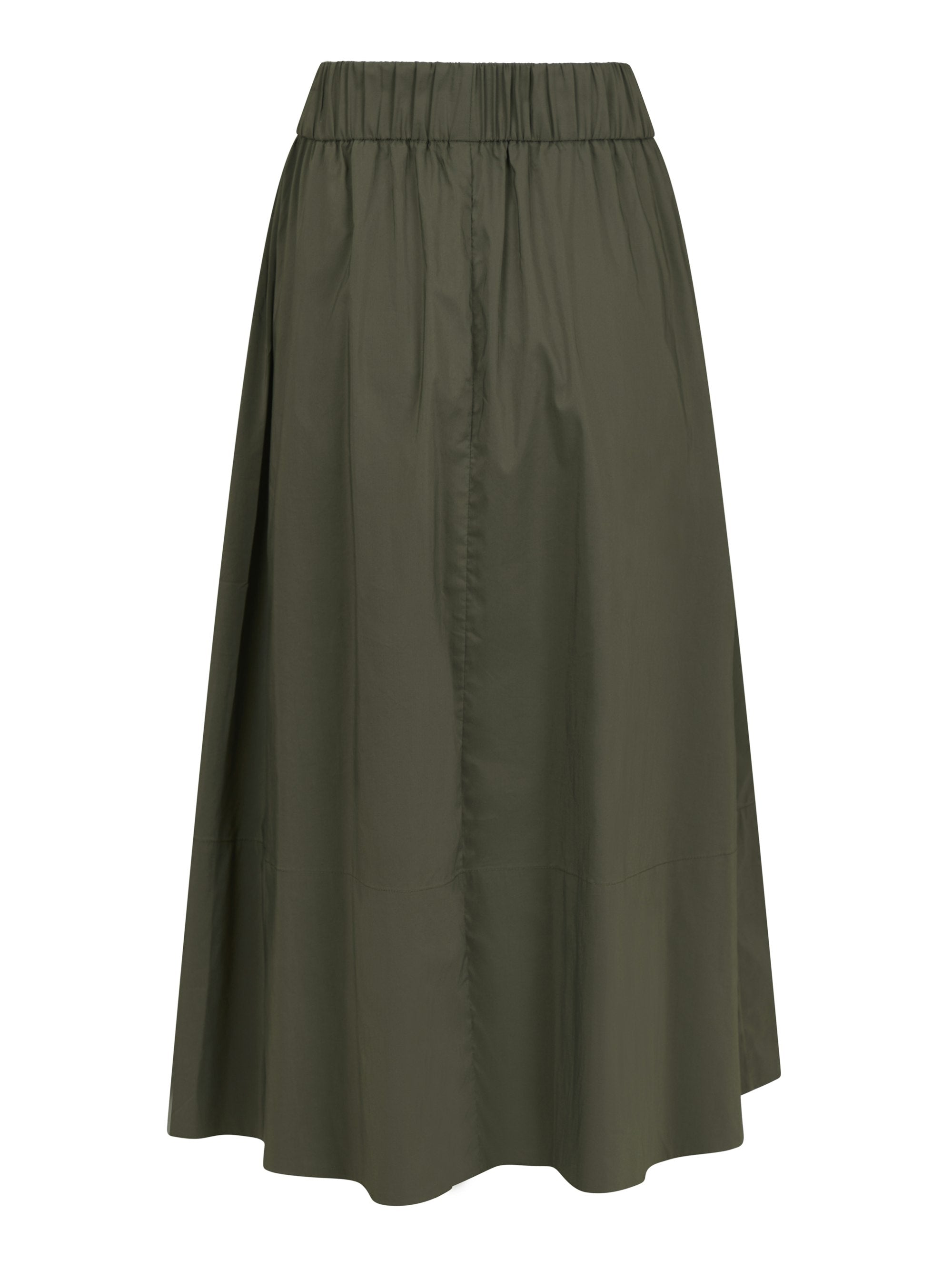 Yara Poplin nederdel - Army
