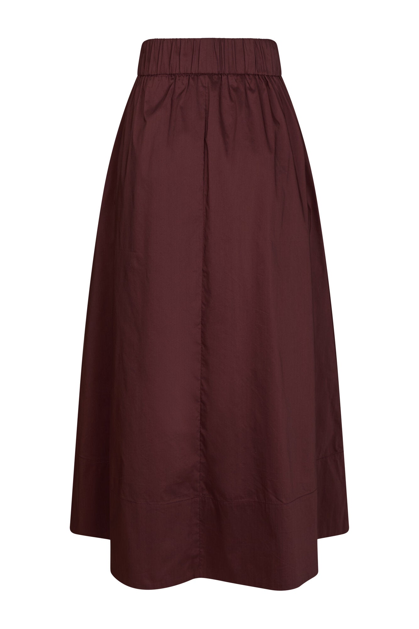 Yara Poplin nederdel - Burgundy