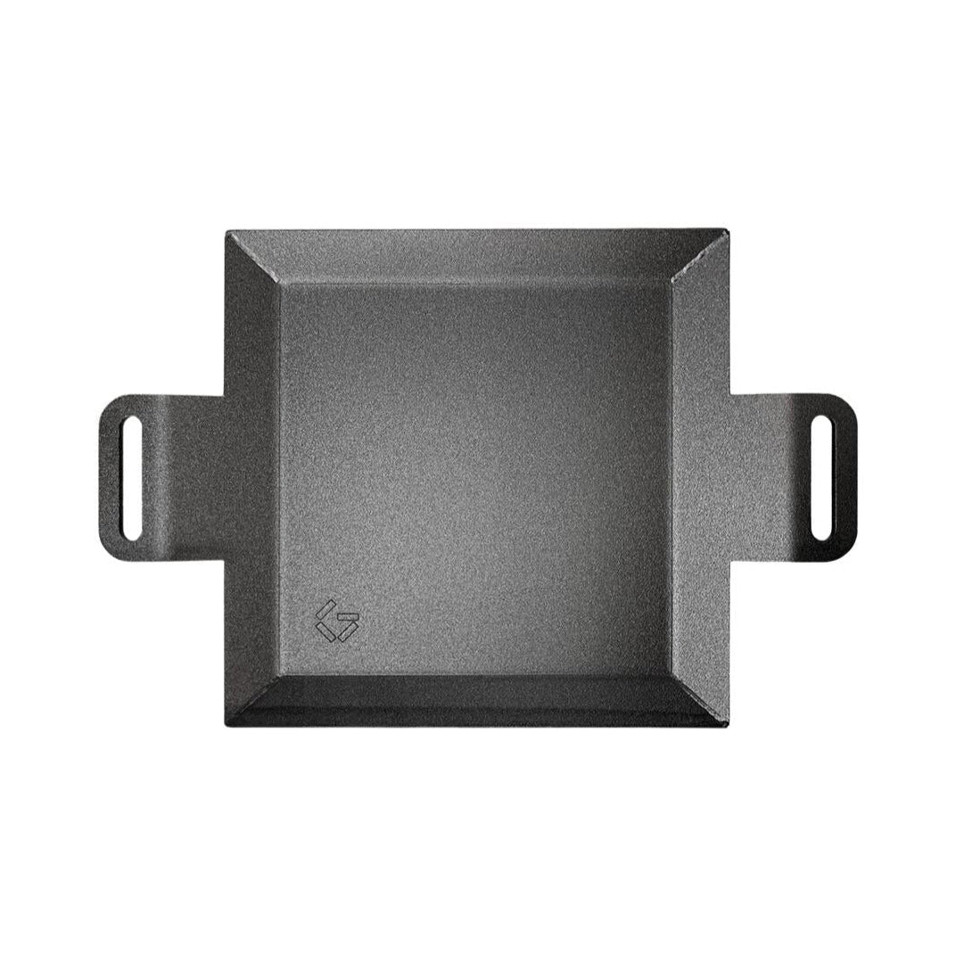 Carbonstål stegeplade - 39 x 27 cm