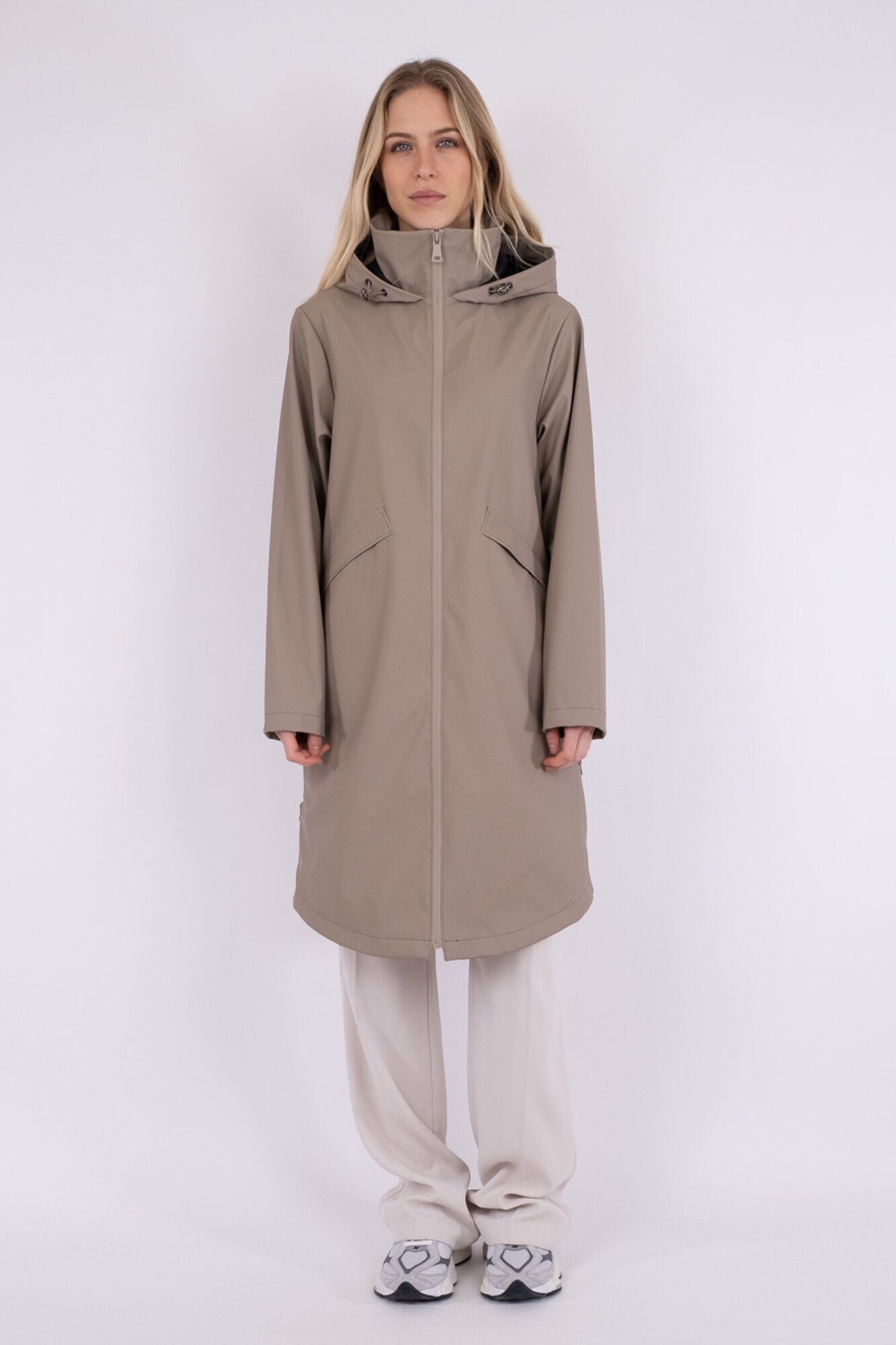 Rocco C regnjakke - Taupe