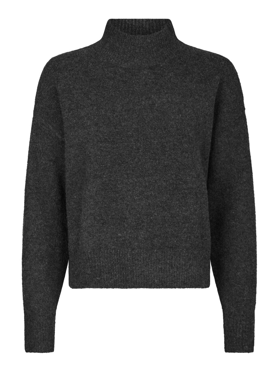 Paulina striktrøje - Antracit