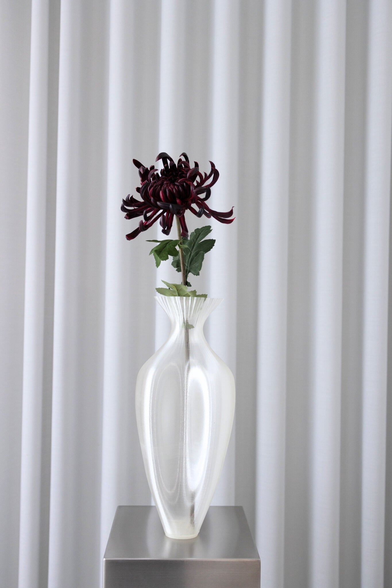 Kunstig chrysanthemum - bordeaux