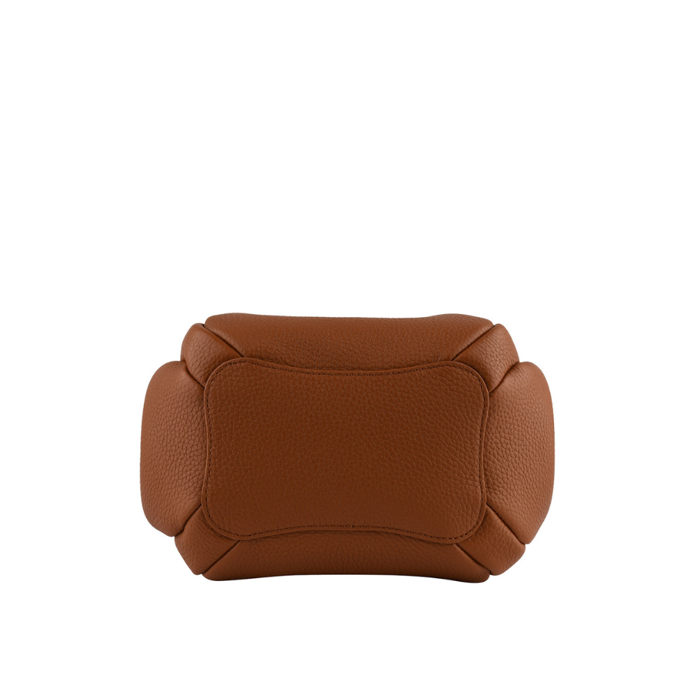Citrouille lædertaske, mellem – Camel