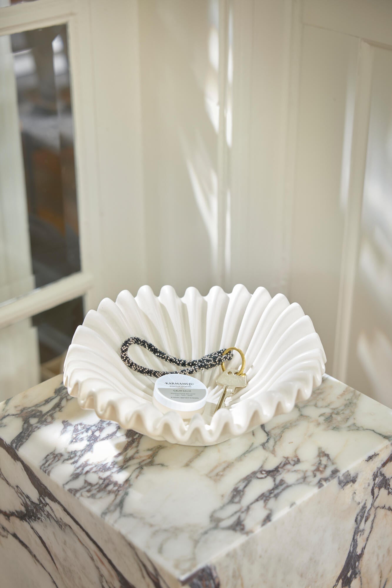 Wave skål, hvid - Ø24 cm