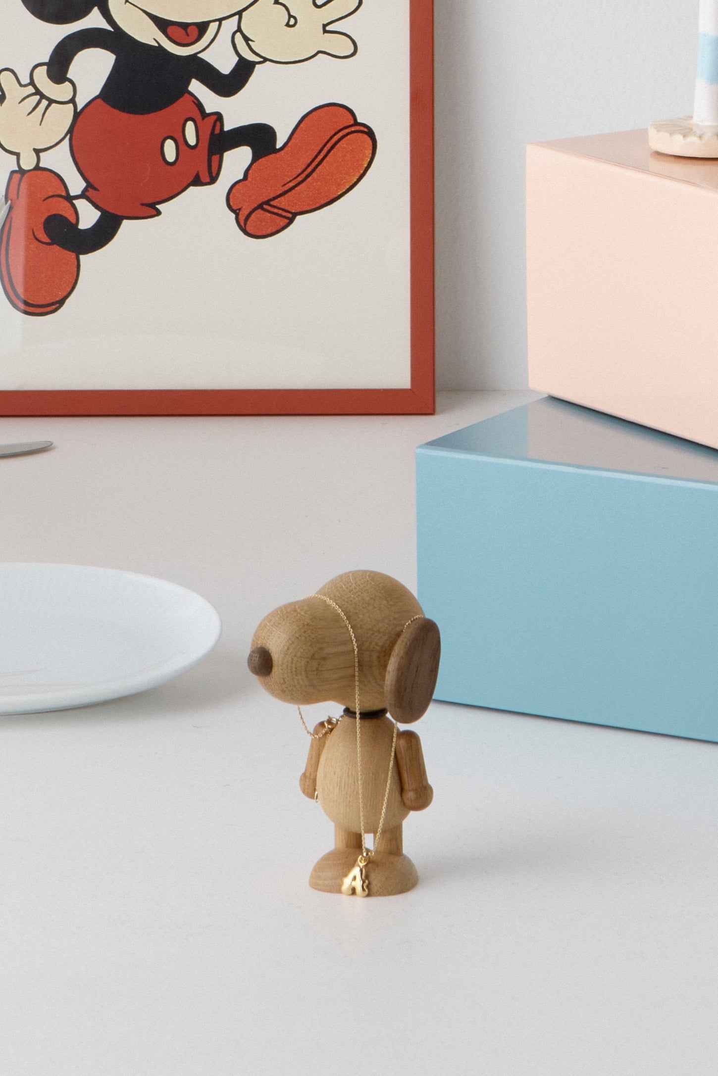 Peanut x Snoopy Smoked Oak træfigur - mini