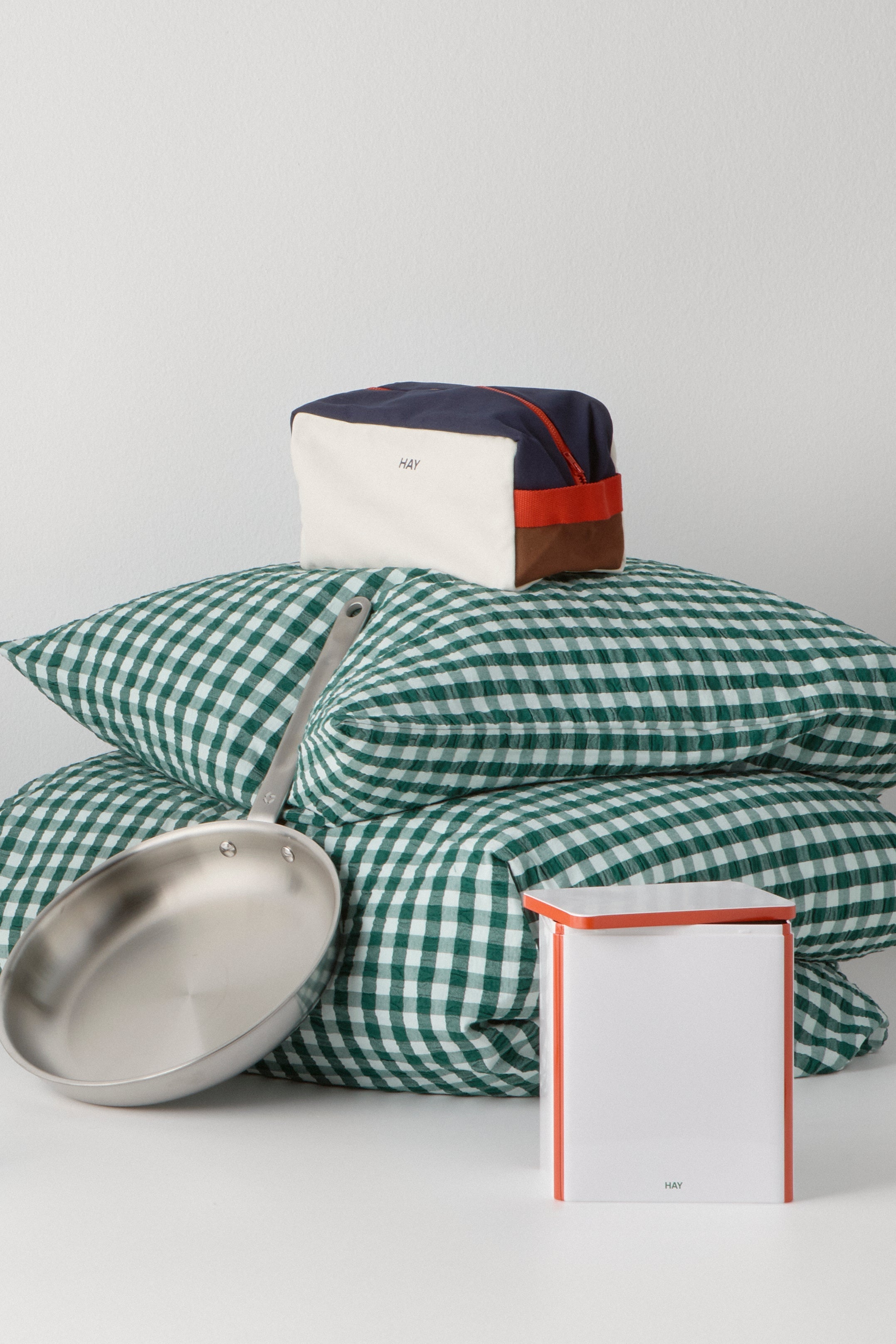 Bæk&Bølge Sengetøj - grøn/lys blå