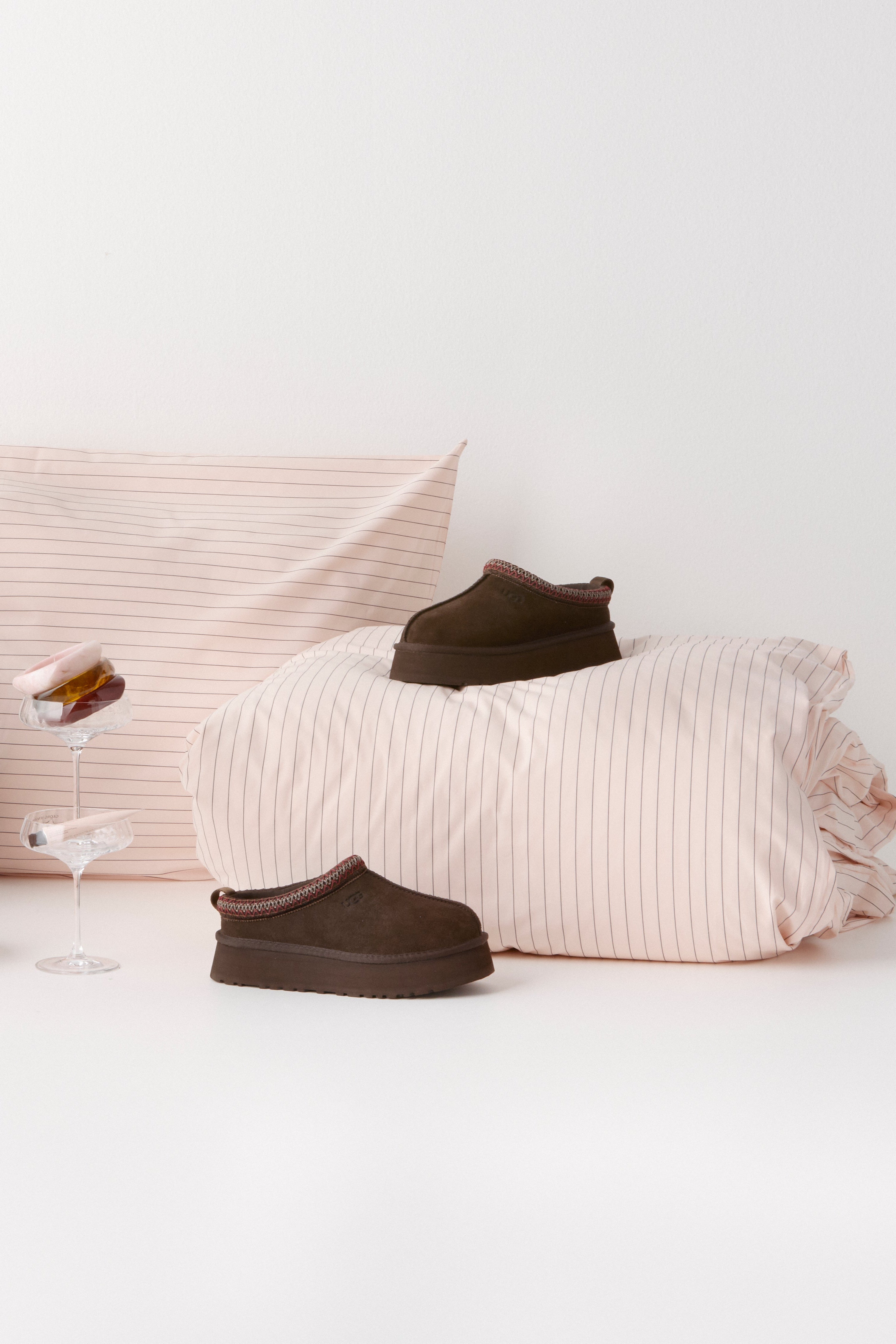 Fineline dynebetræk - Soft pink