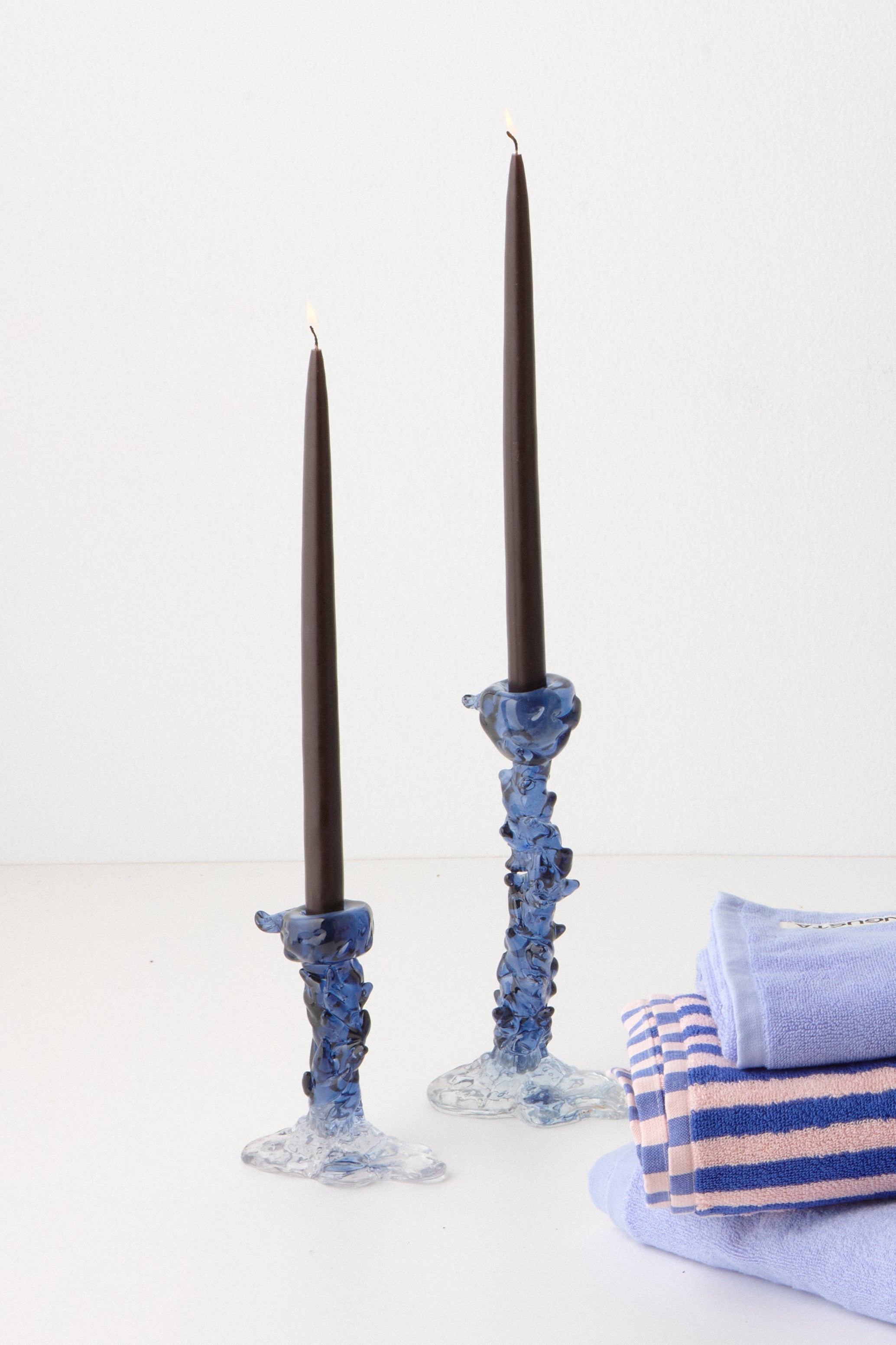 Drip lysestage, S - blå