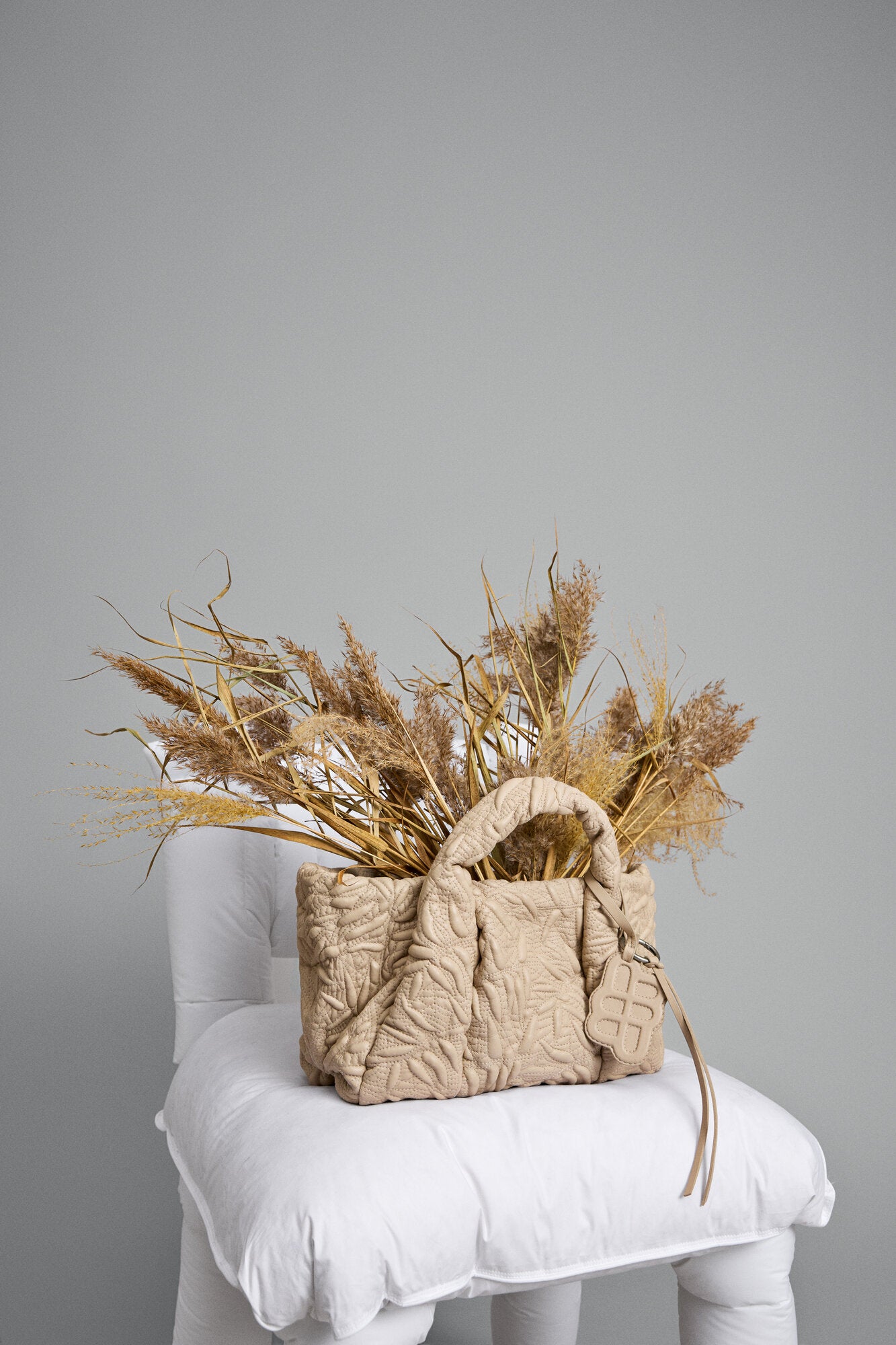 Lix Quilt lædertaske - 5 Beige