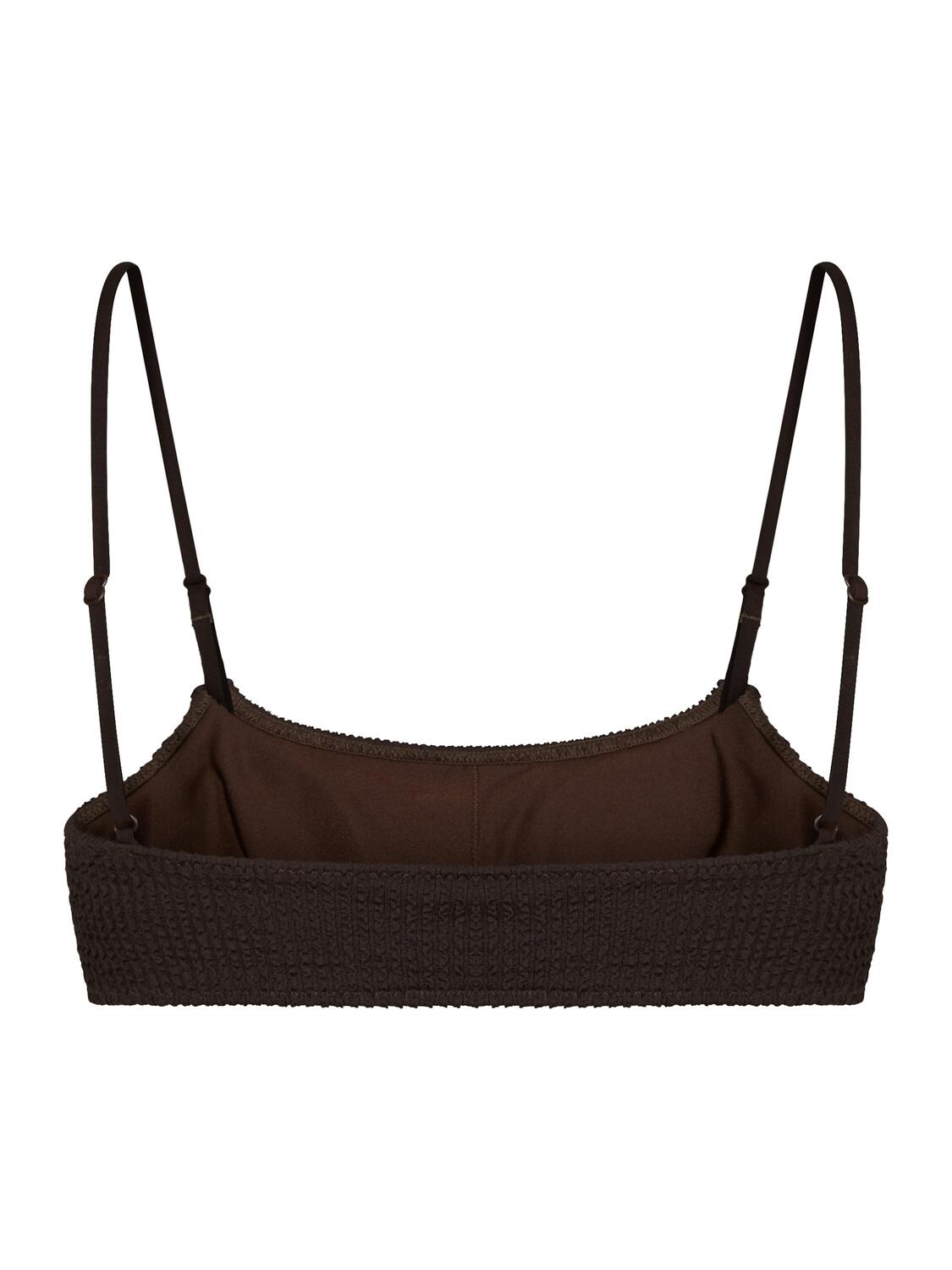 Skin Sand Crepe bikinitop - mørkebrun