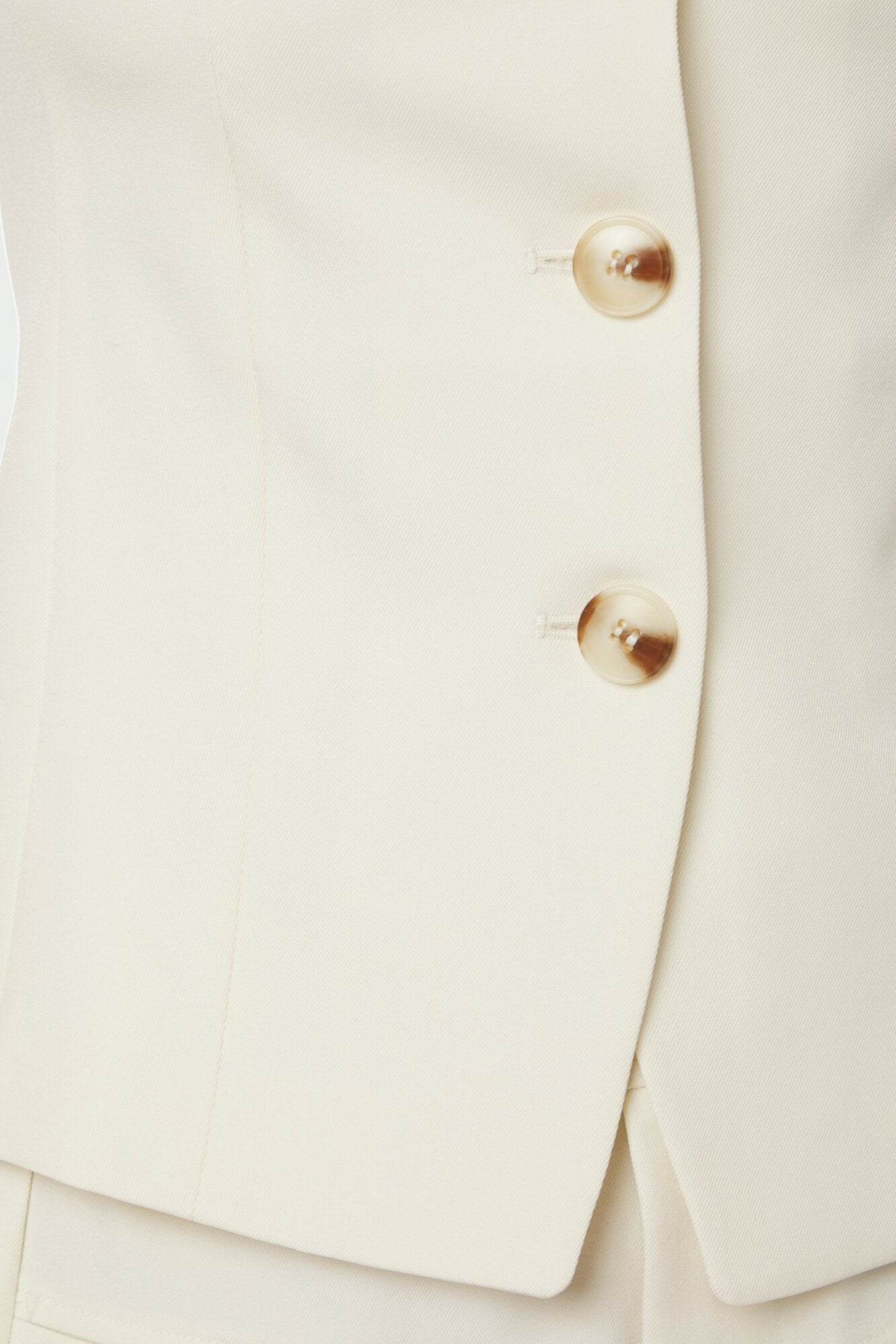 Kylie Structure vest - råhvid
