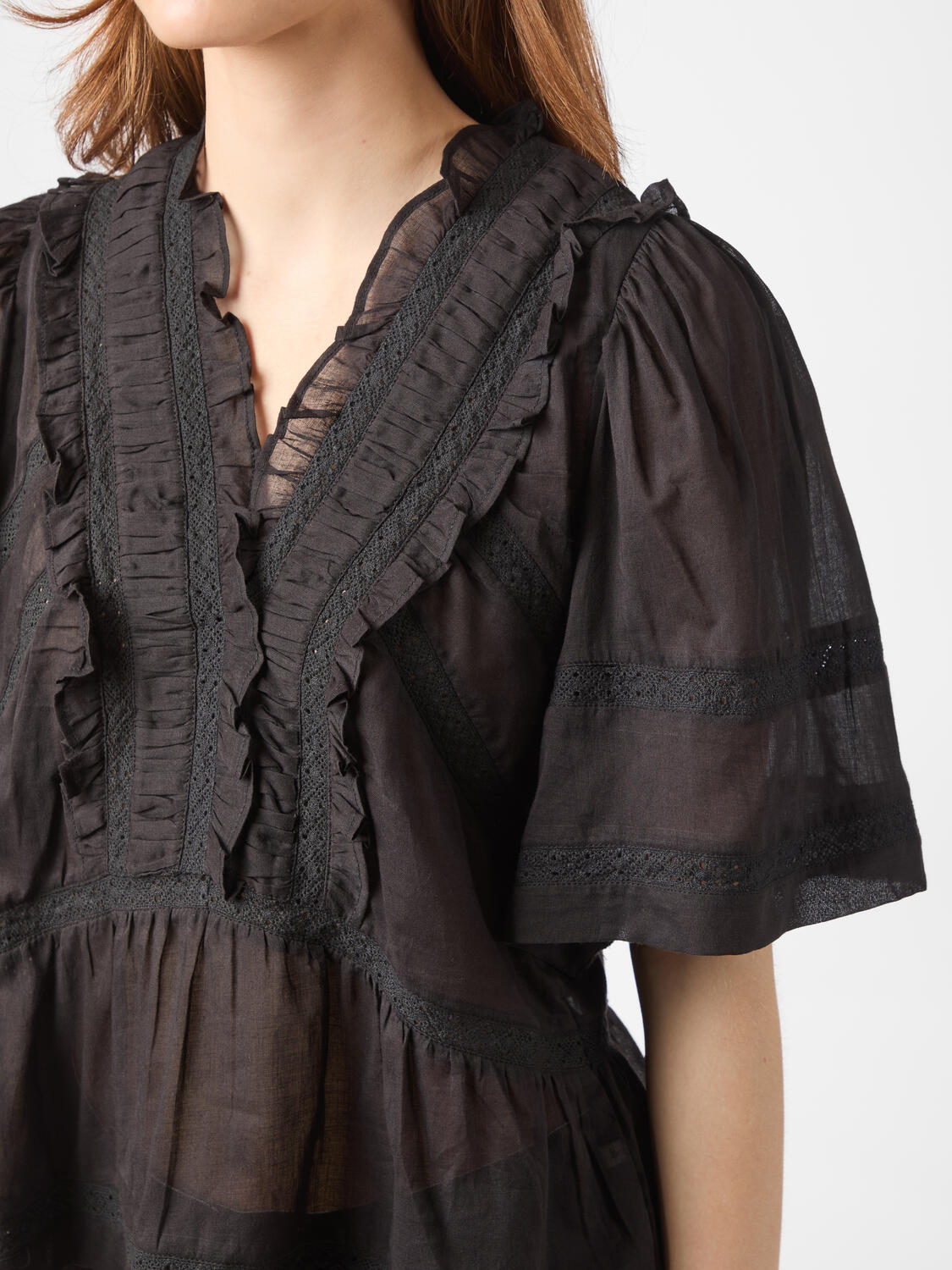 Evienne S Voile top - sort