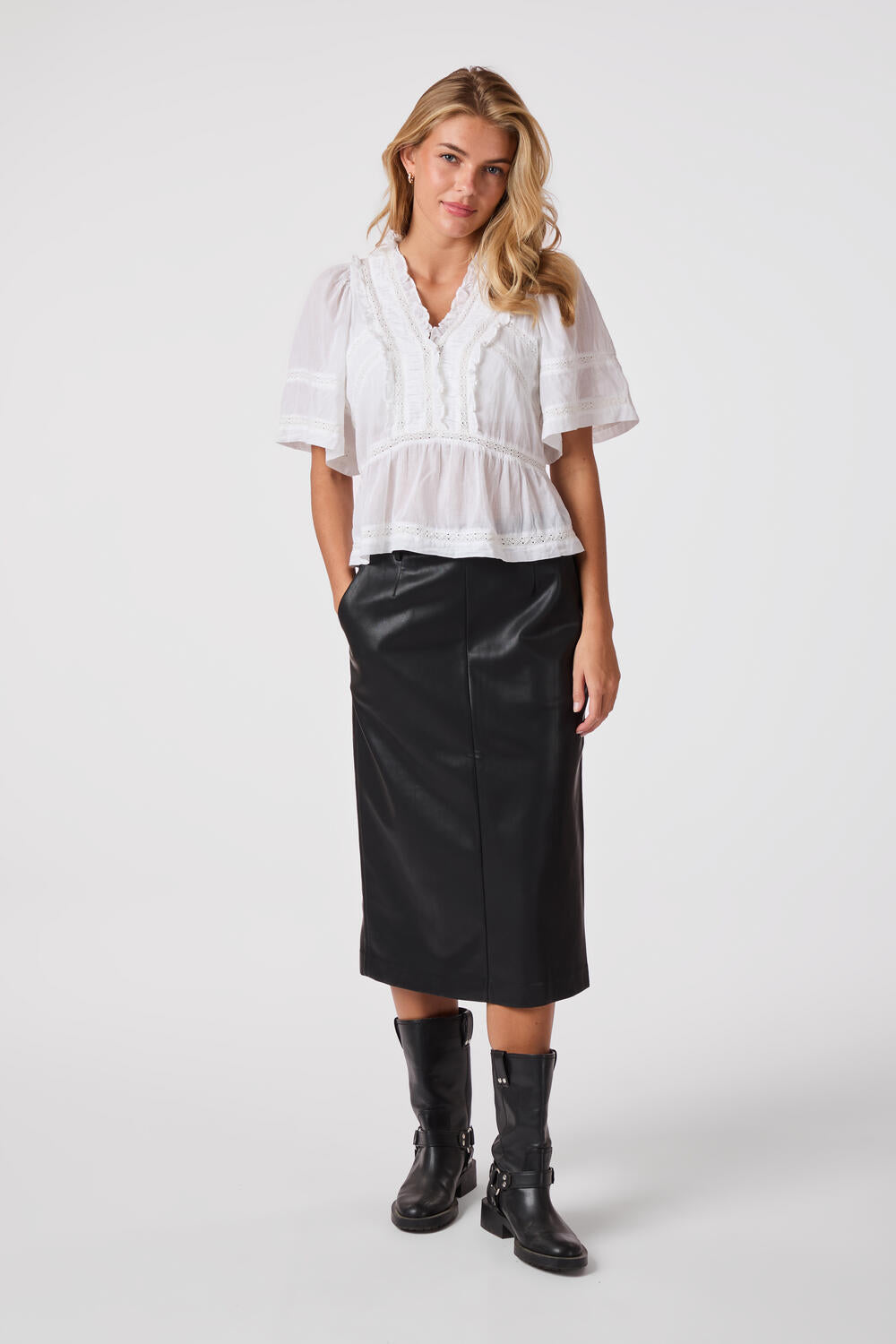 Evienne S Voile top - hvid