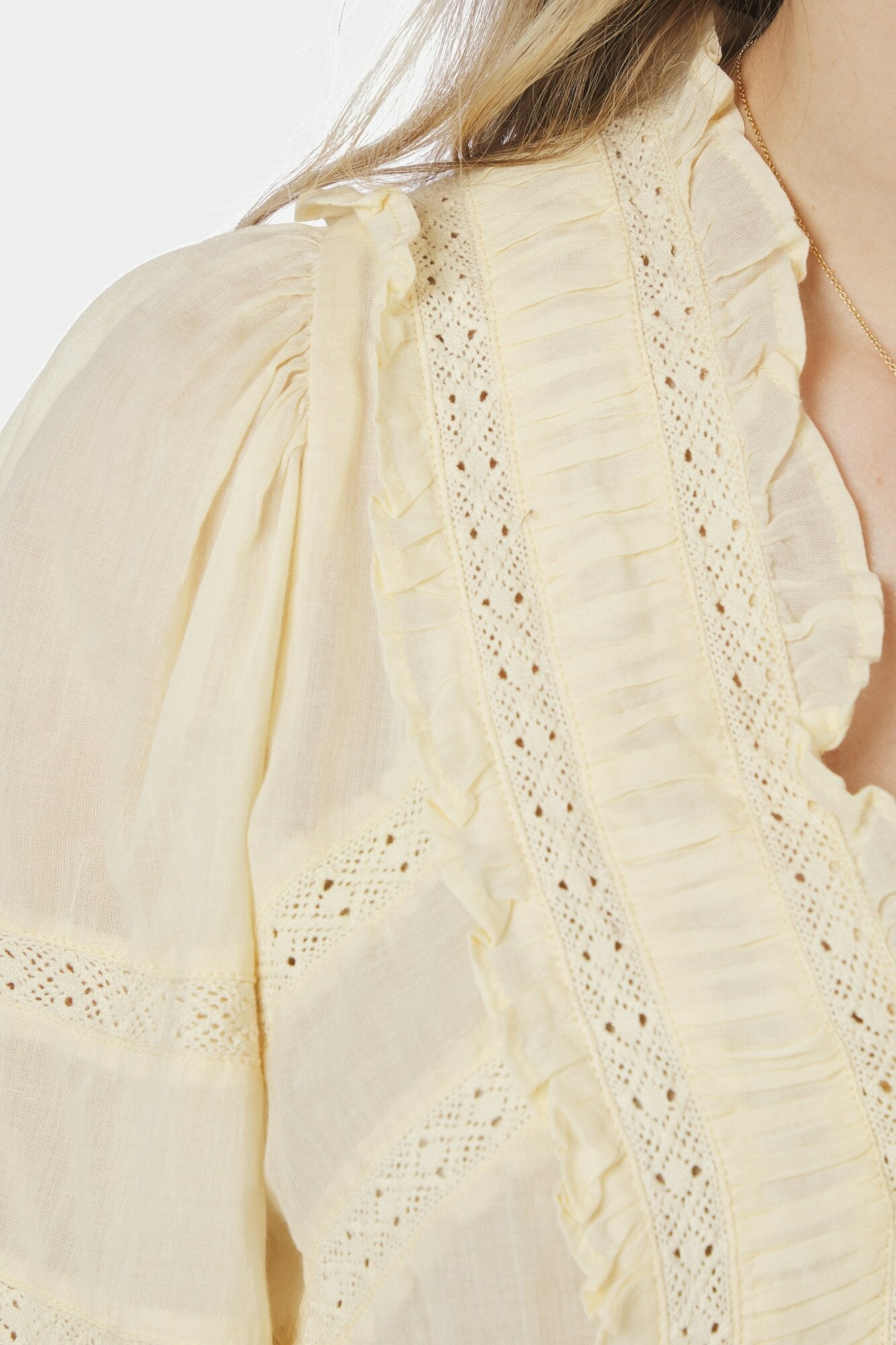 Evienne S Voile top - Butter Yellow