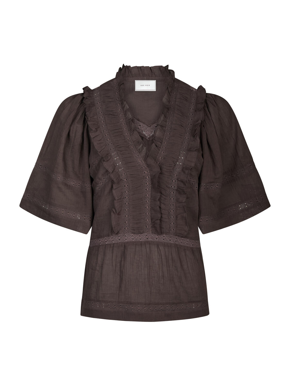 Evienne S Voile top - mørkebrun