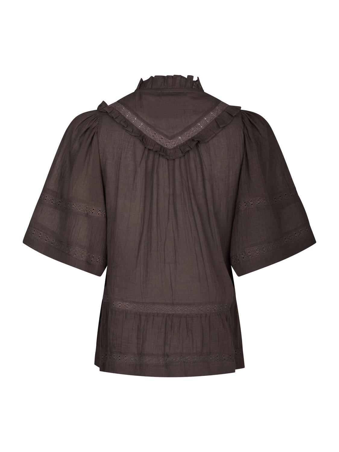 Evienne S Voile top - mørkebrun