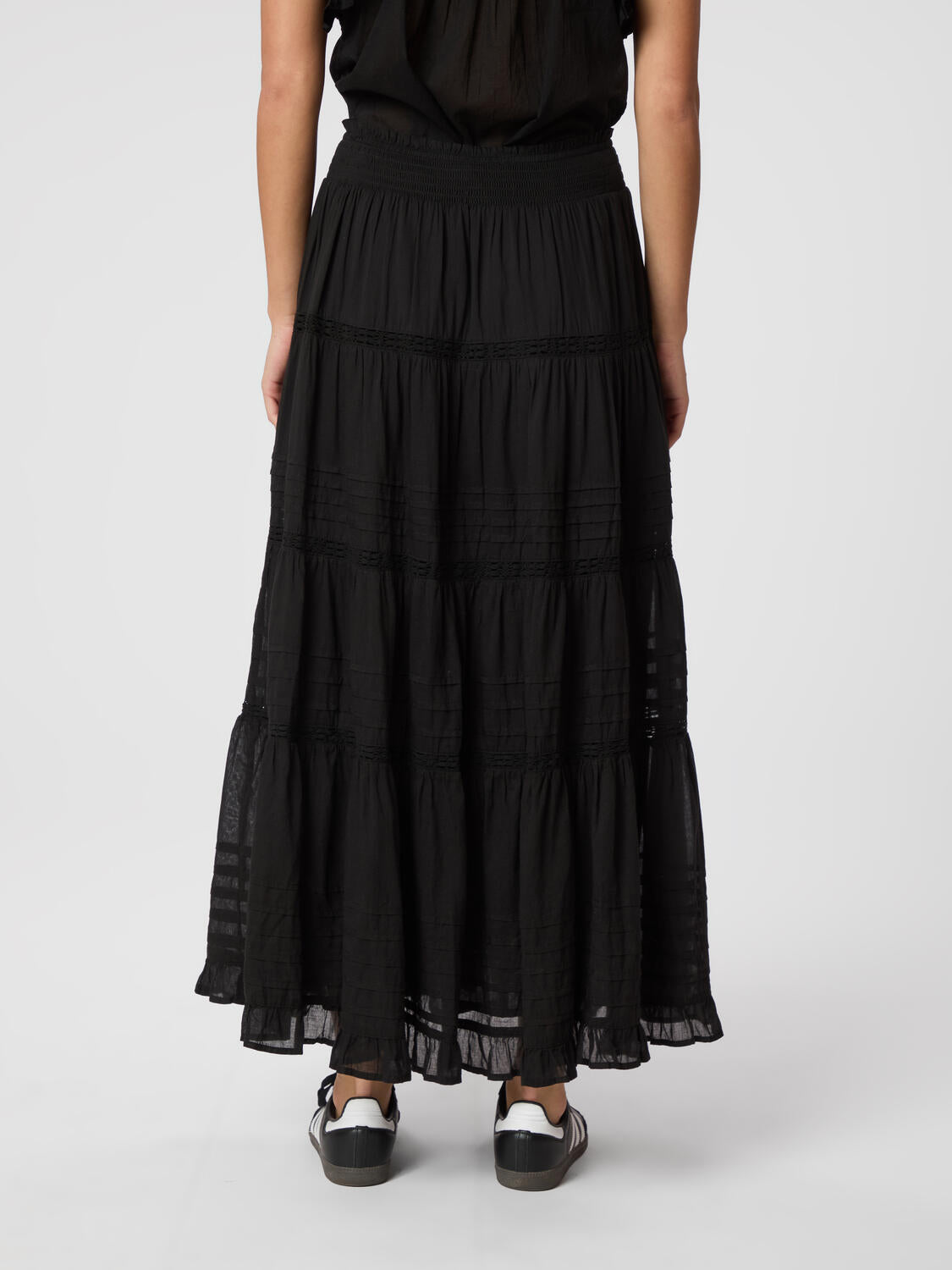 Felicia S Voile nederdel - sort