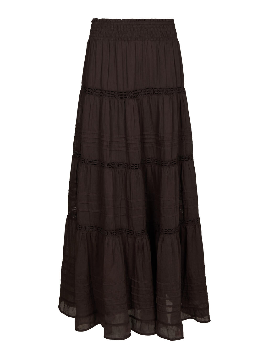 Miranda Voile nederdel – Dark brown