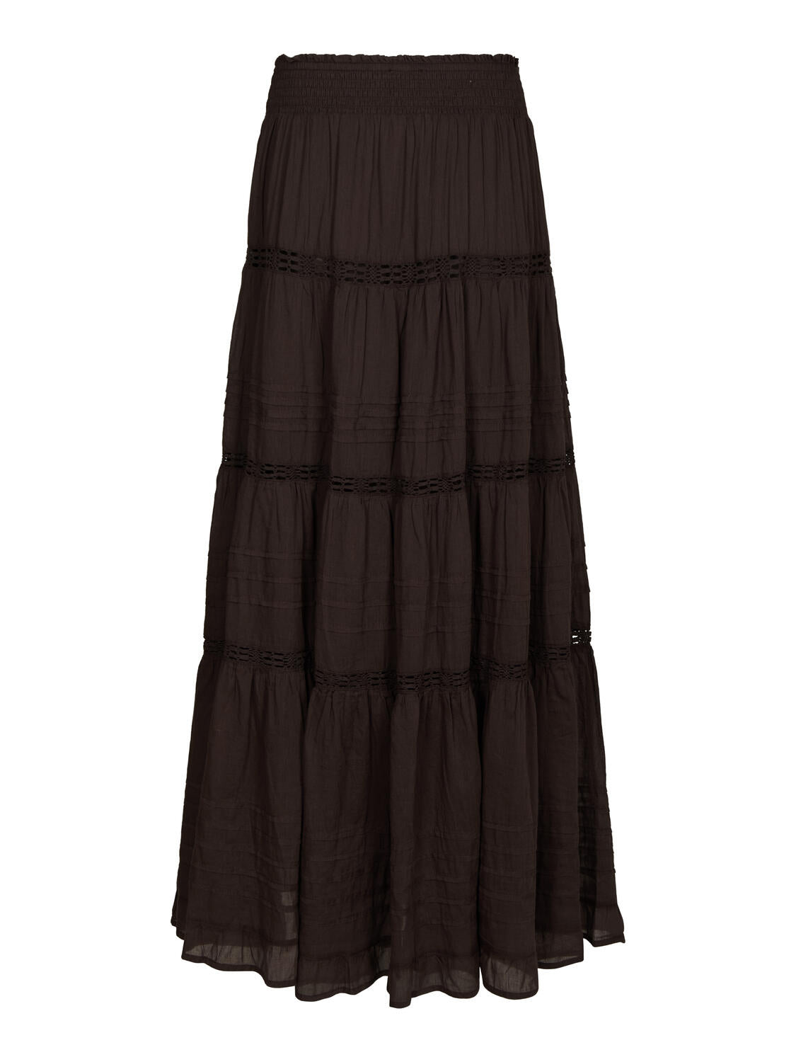 Miranda Voile nederdel – Dark brown