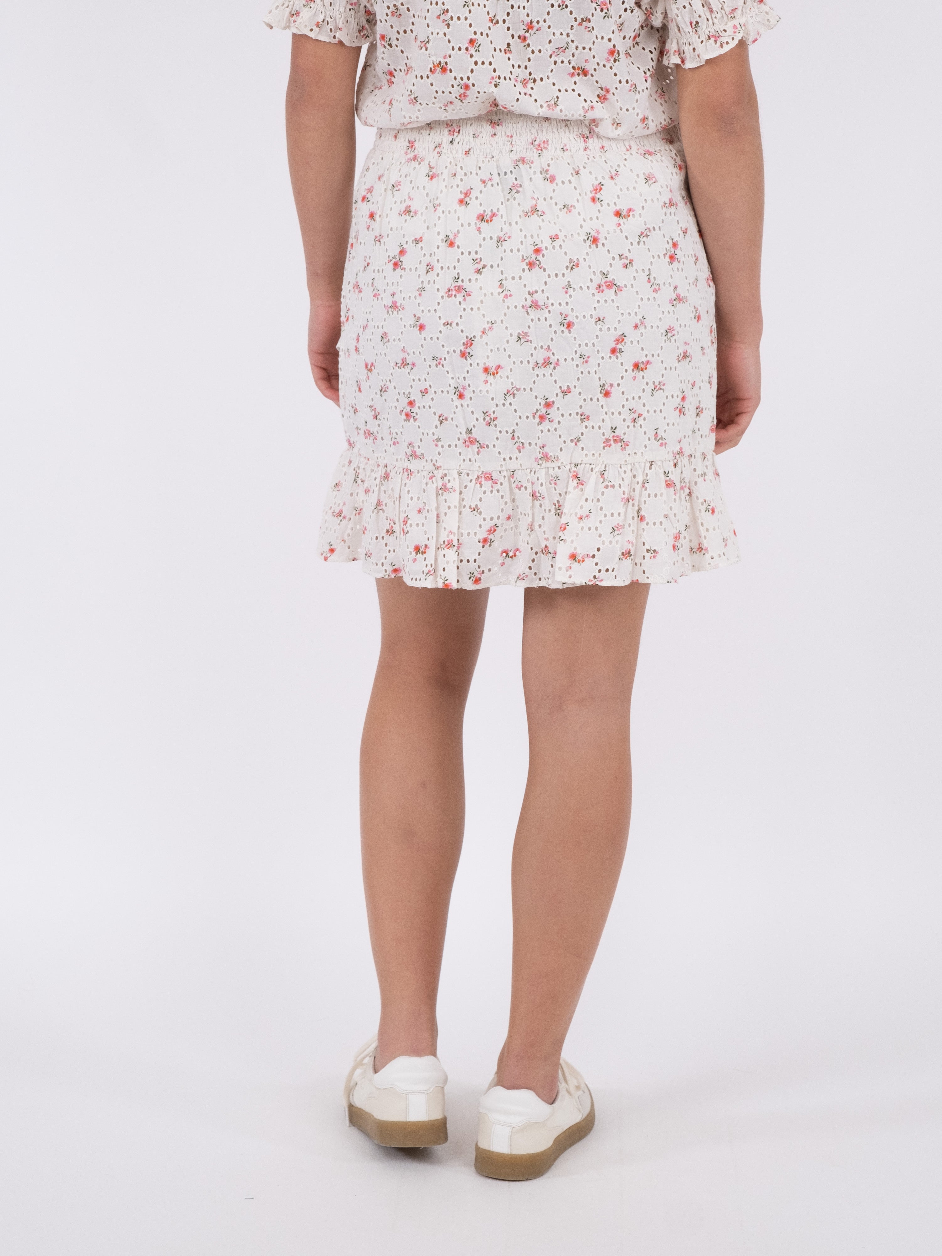 Bekka Embroidery Rose nederdel - pink