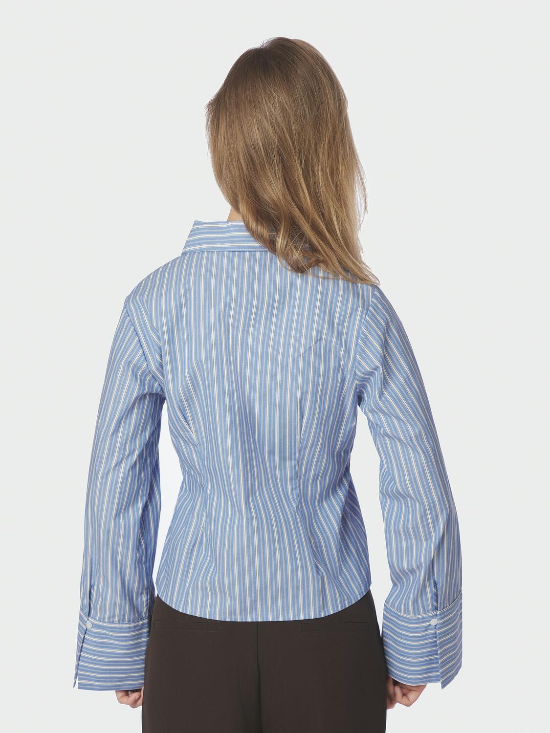 Rosa Stripe skjorte - blå