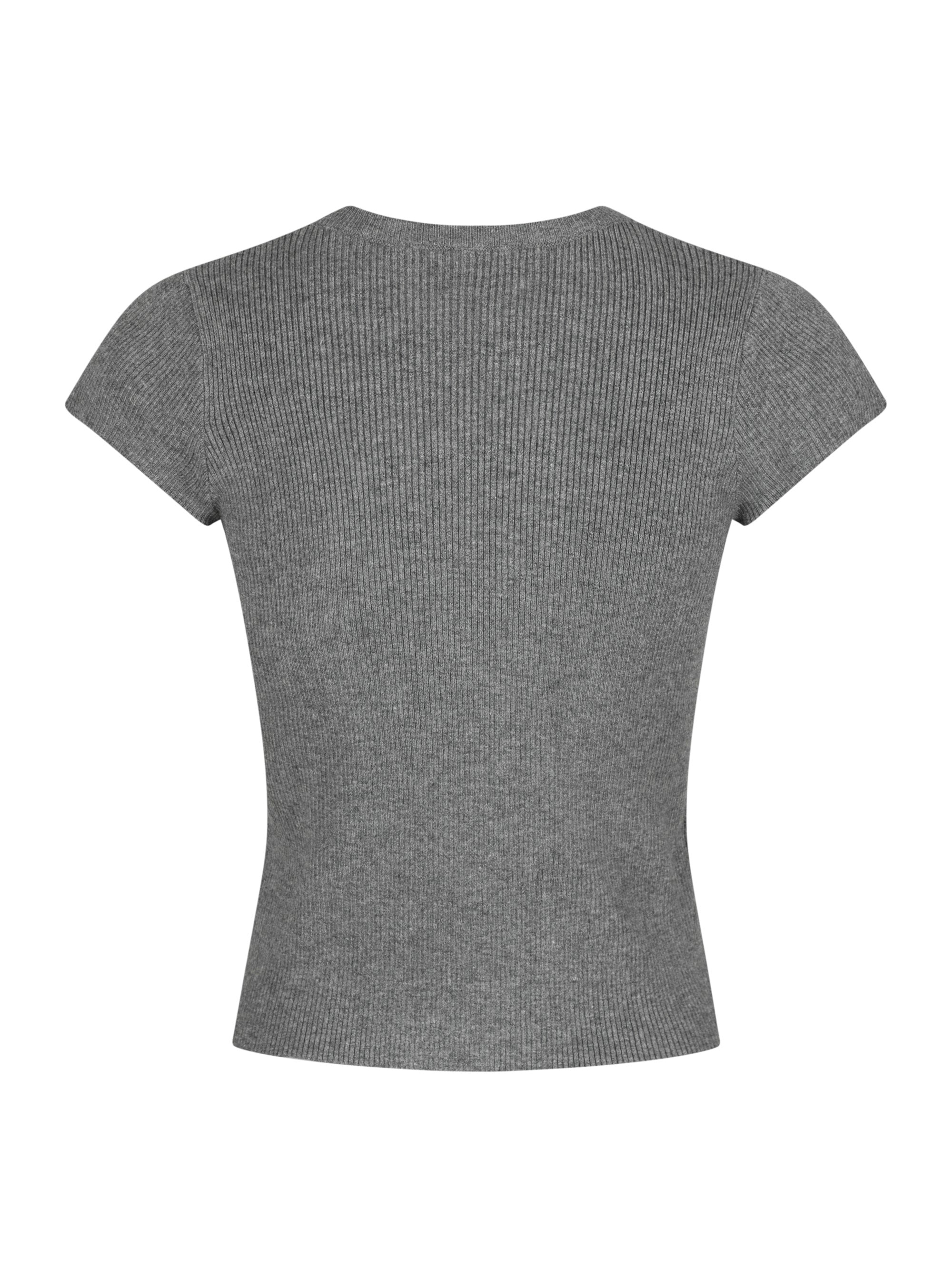 Tirra Knit t-shirt - Dark Grey Melange