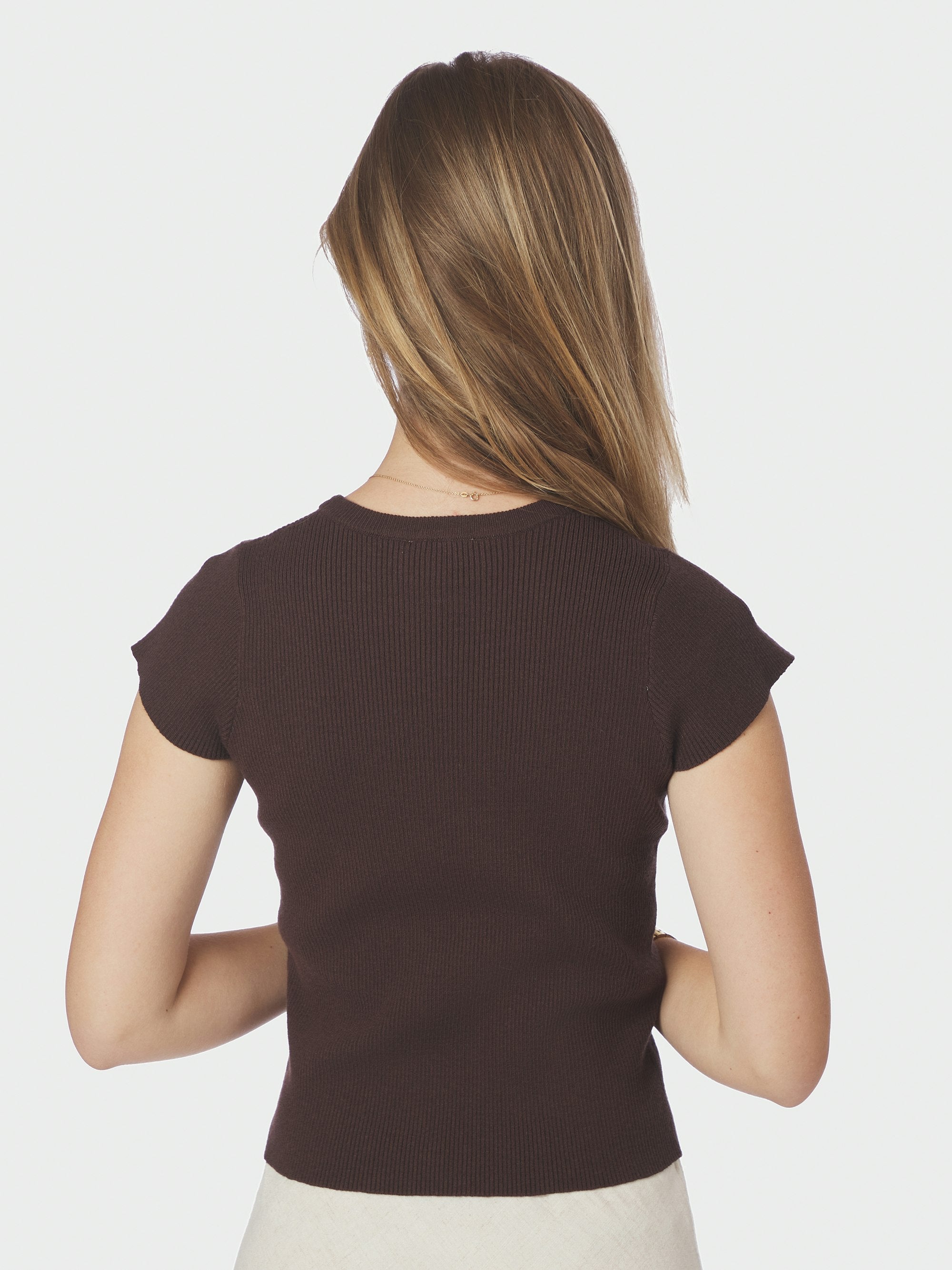 Tirra Knit t-shirt - brun