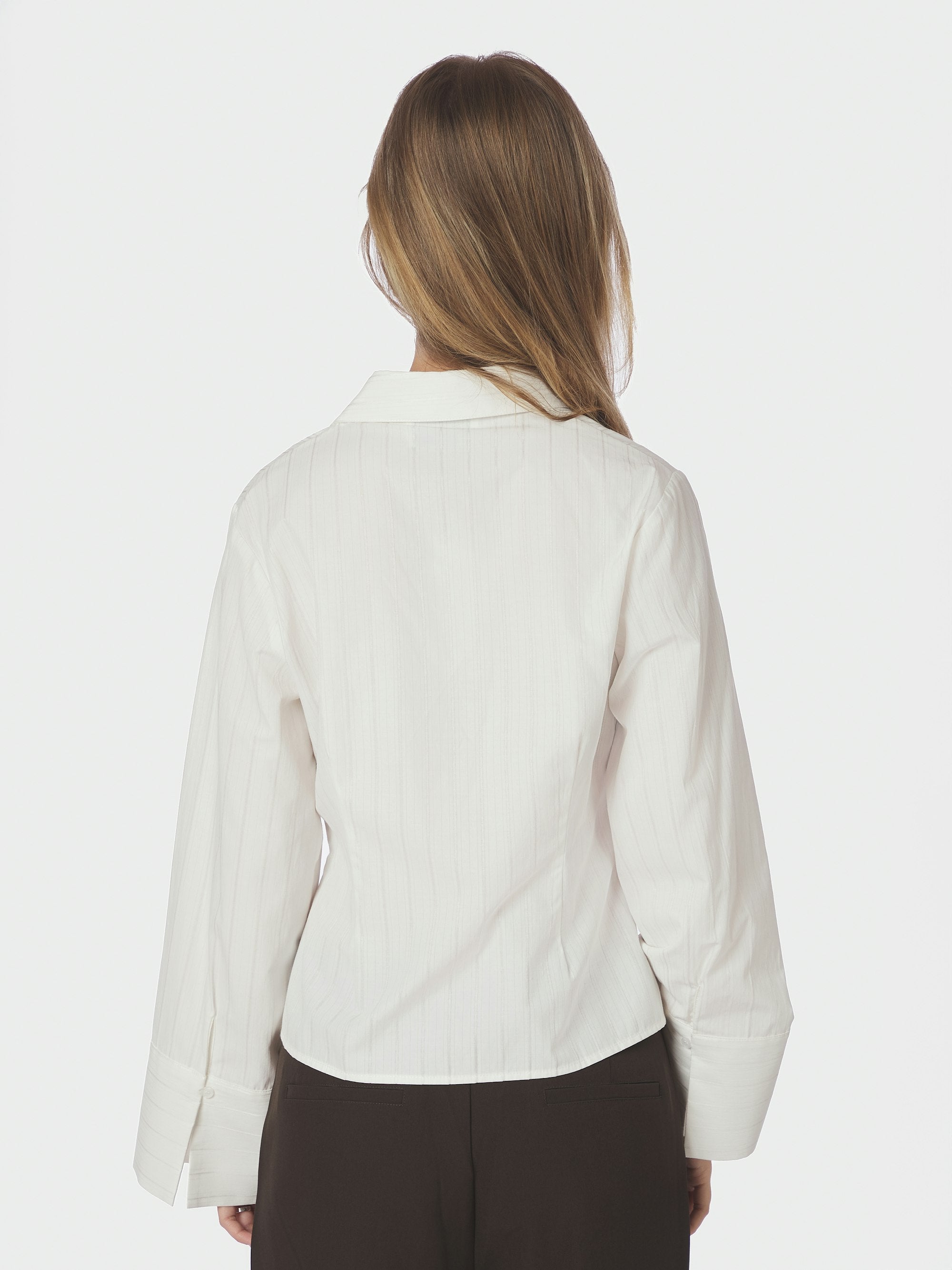 Rosa Solid skjorte - hvid