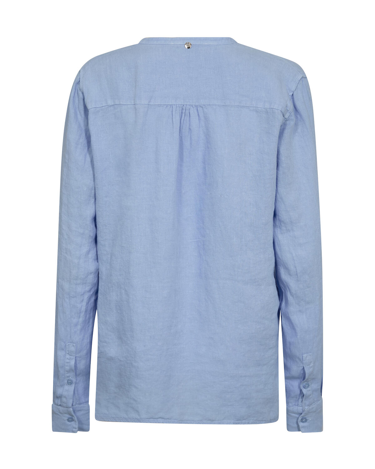 Danna Linen bluse – Brunnera Blue