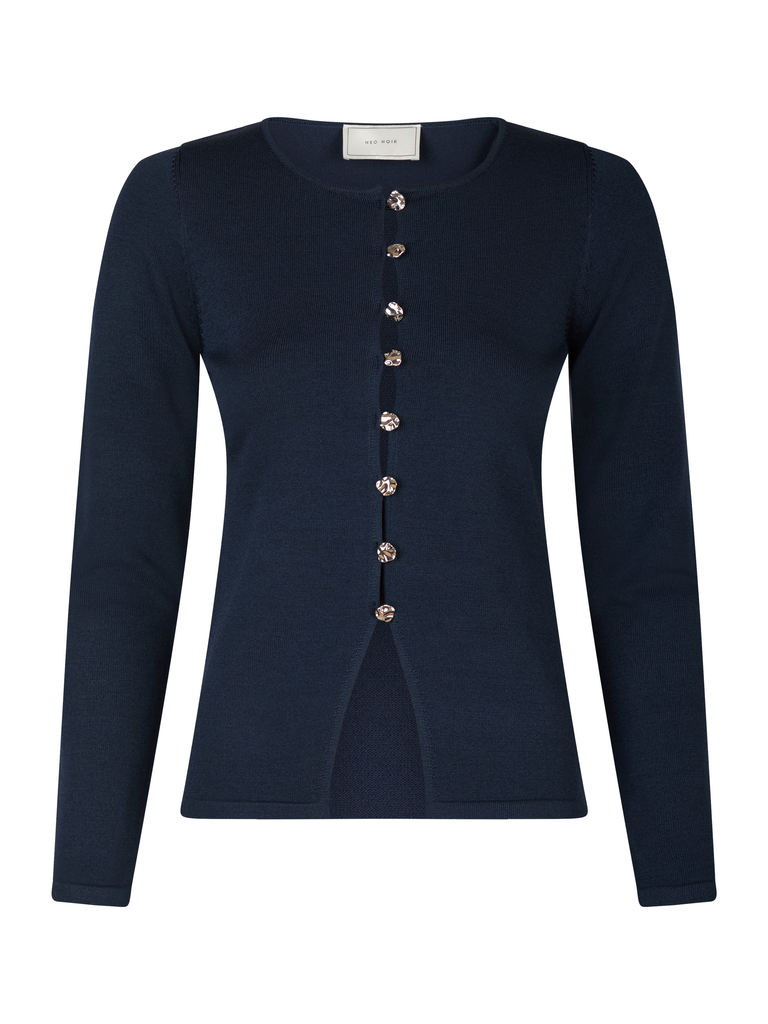 Teller strik bluse - Dark Navy