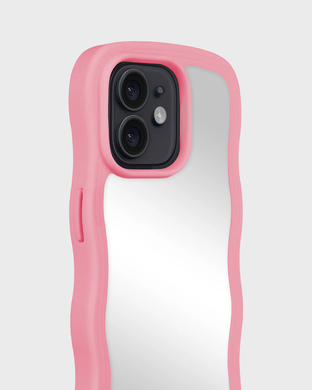 Wavy iPhone cover - Rouge Pink/Mirror