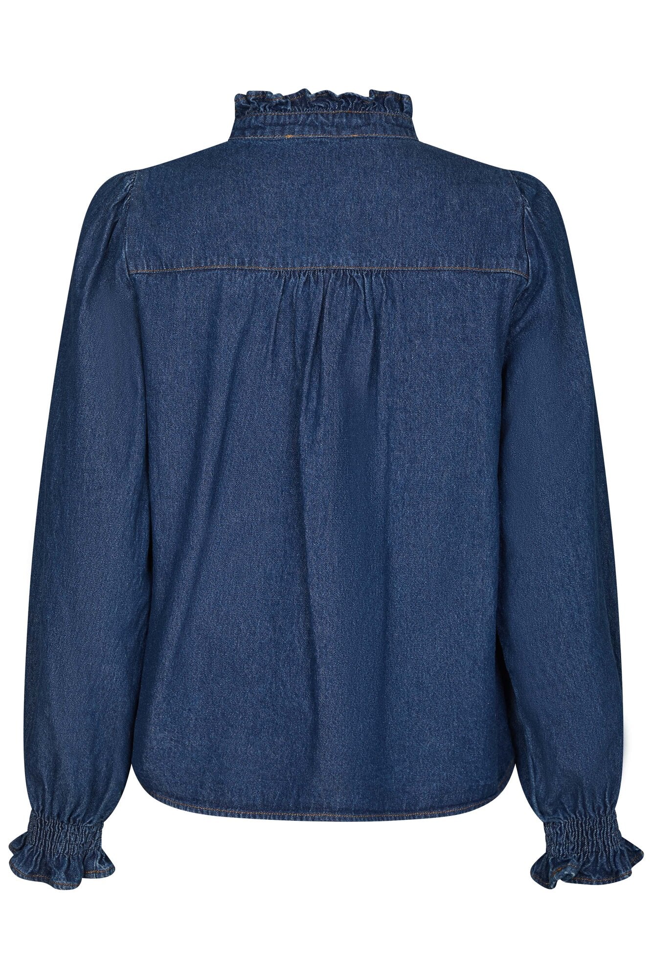 Emmeline denimbluse - mørkeblå