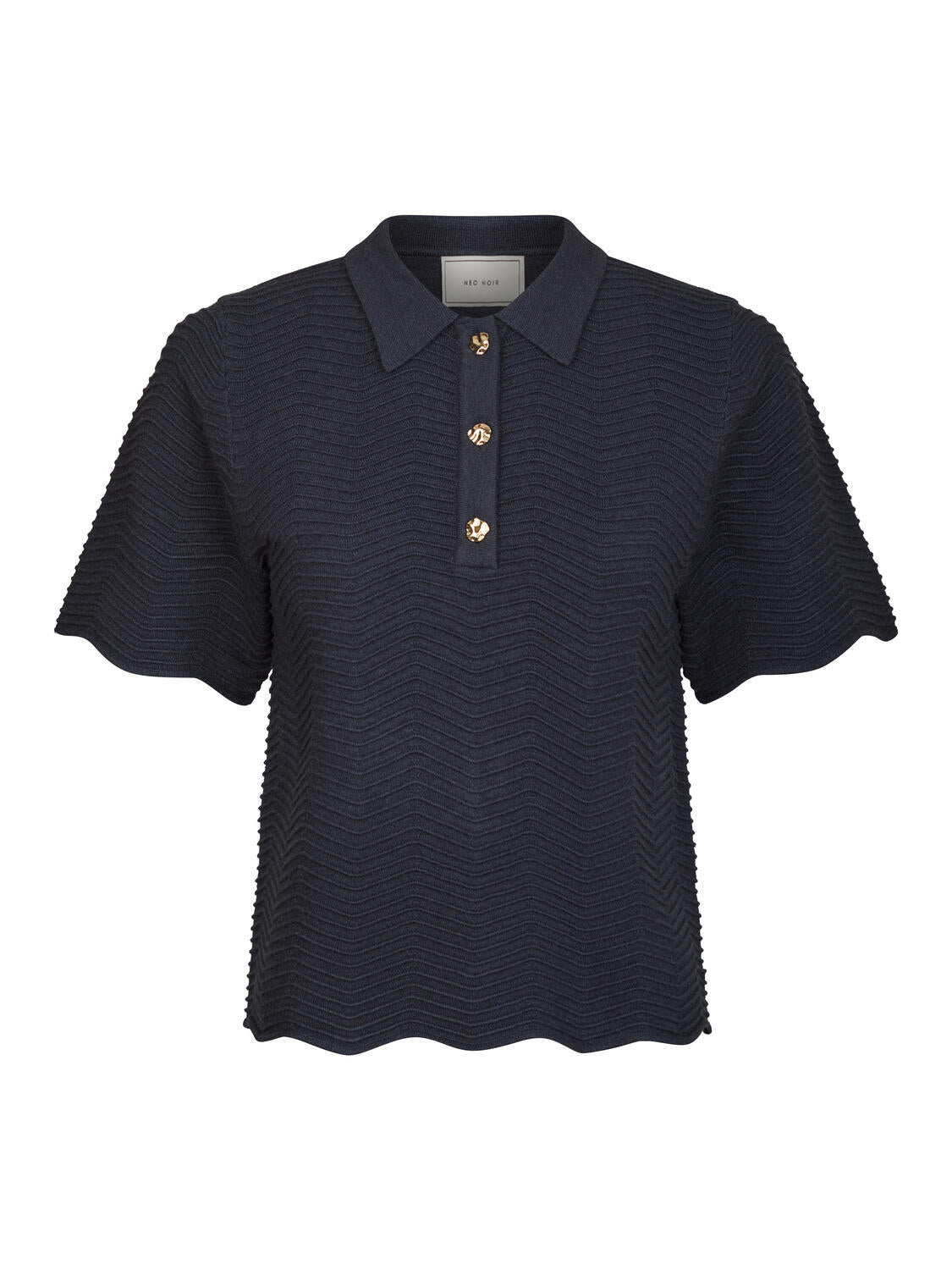 Soko Wave Knit polo t-shirt - Midnight Blue