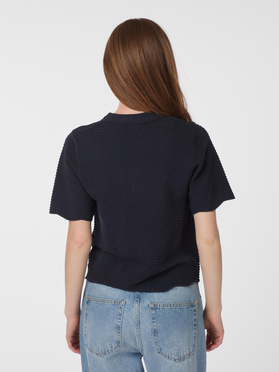 Soko Wave Knit polo t-shirt - Midnight Blue