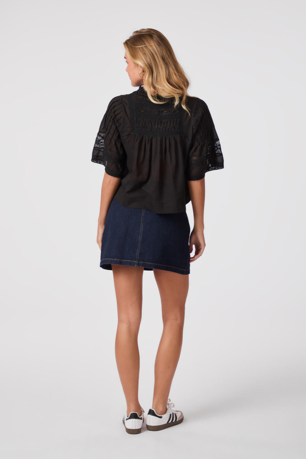 Siama S Voile top - sort