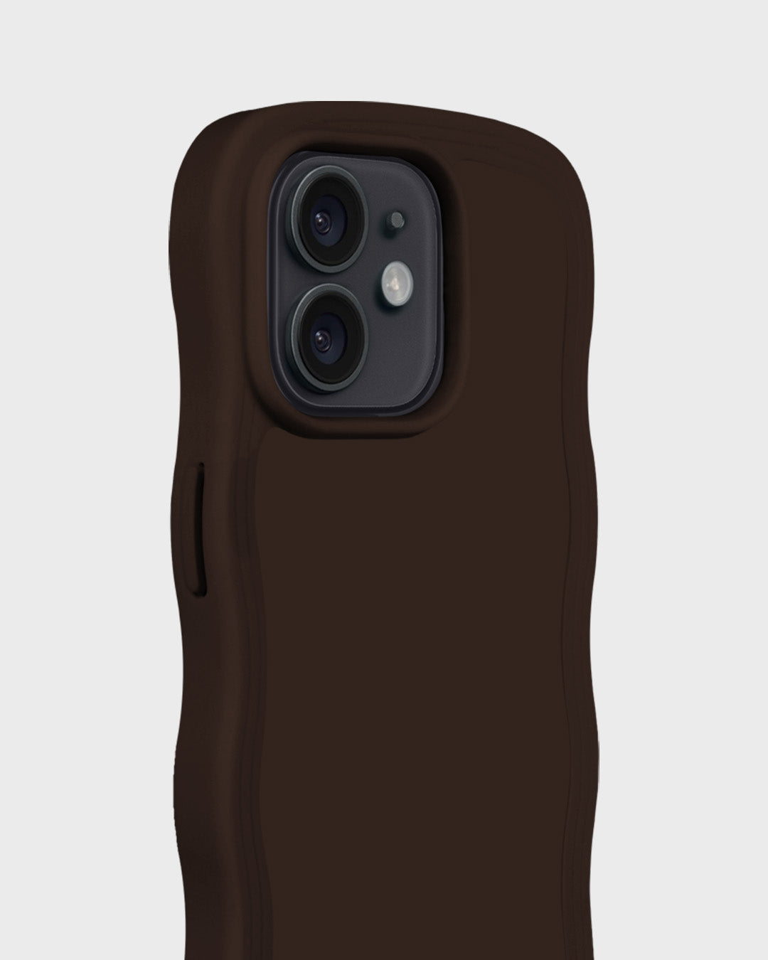 Wavy iPhone cover - Chocolate
