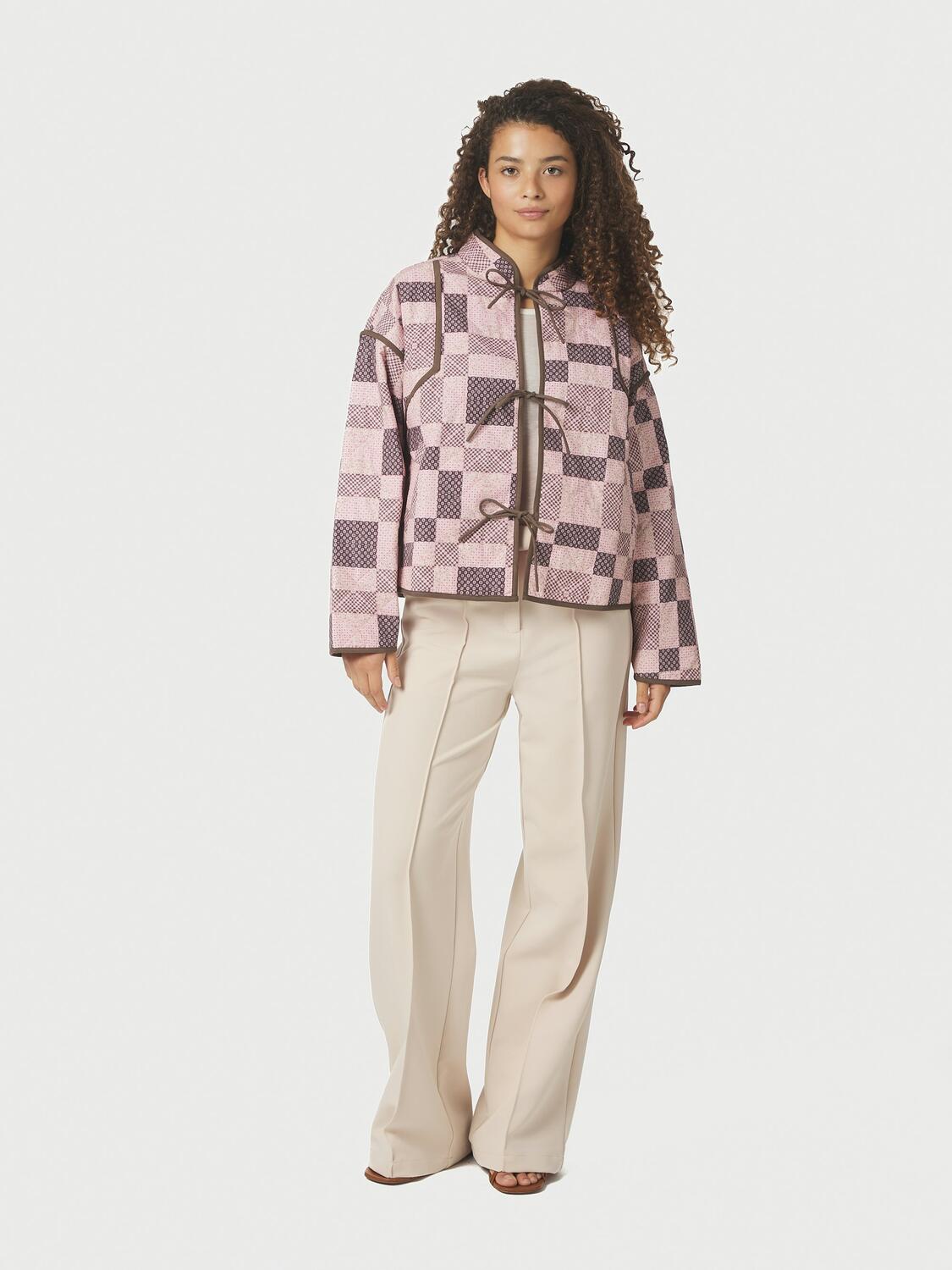 Calah Square Mix jakke - rosa