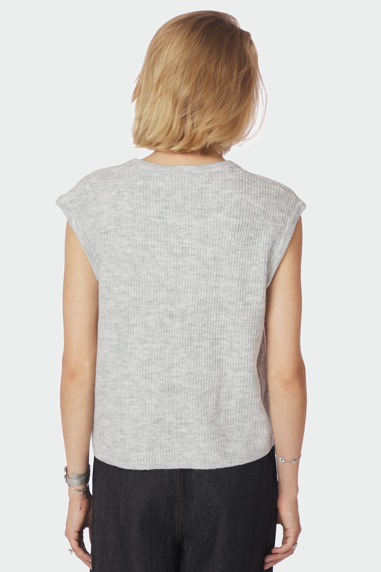 Everest strikvest - Light Grey Melange