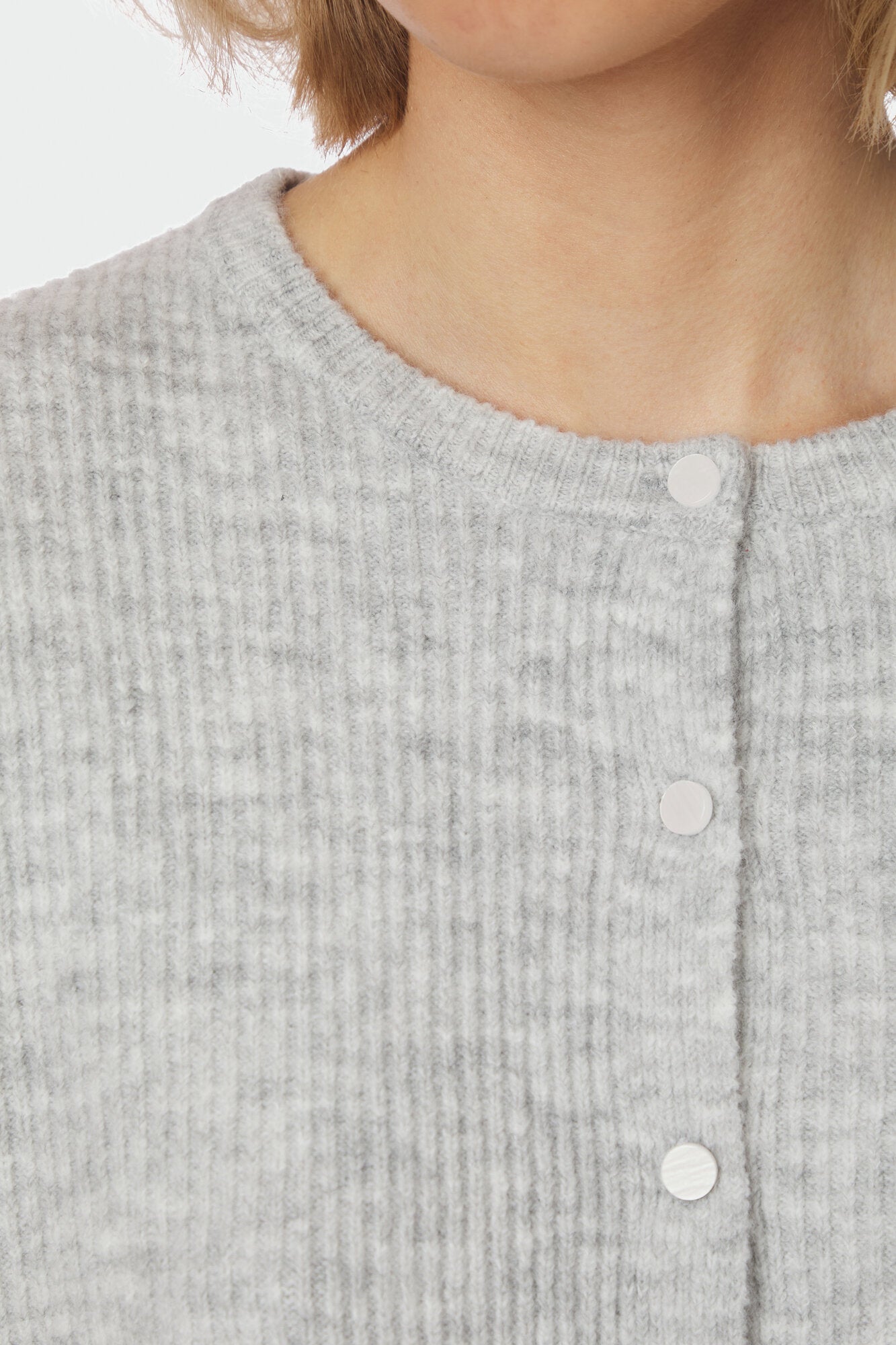 Everest strikvest - Light Grey Melange