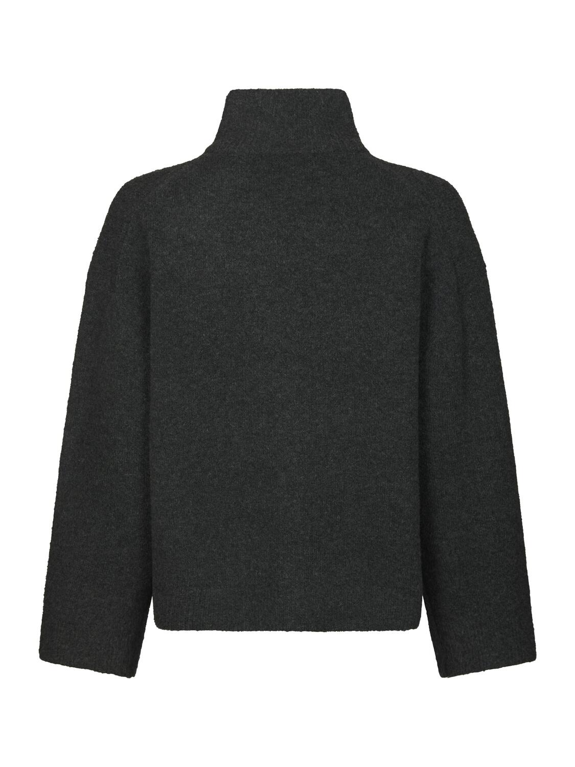 Asley Zip cardigan - Antracit