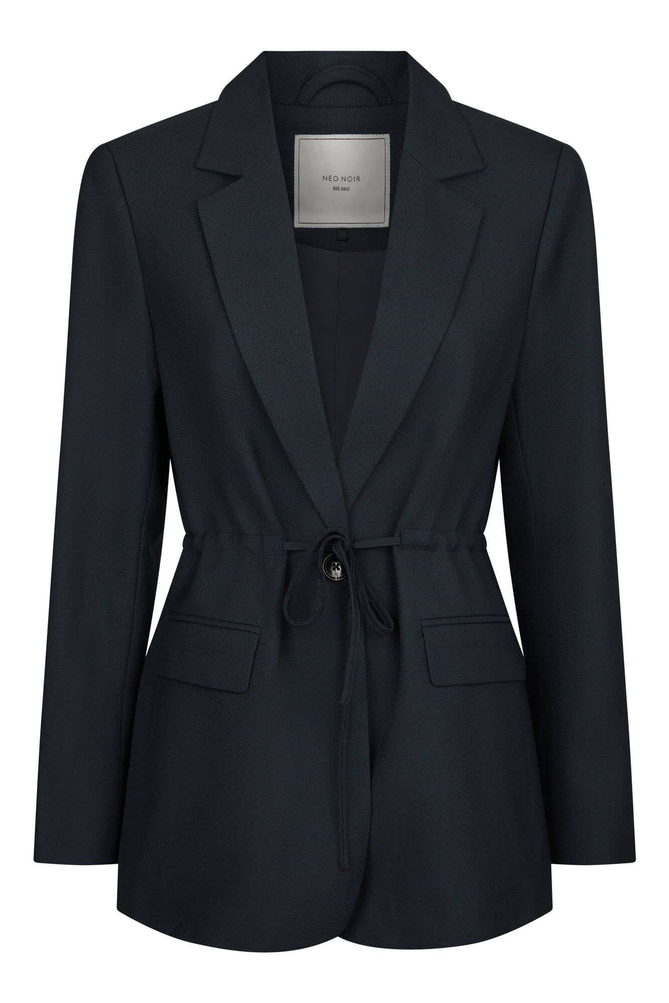 Jemmie Melange blazer - mørkeblå