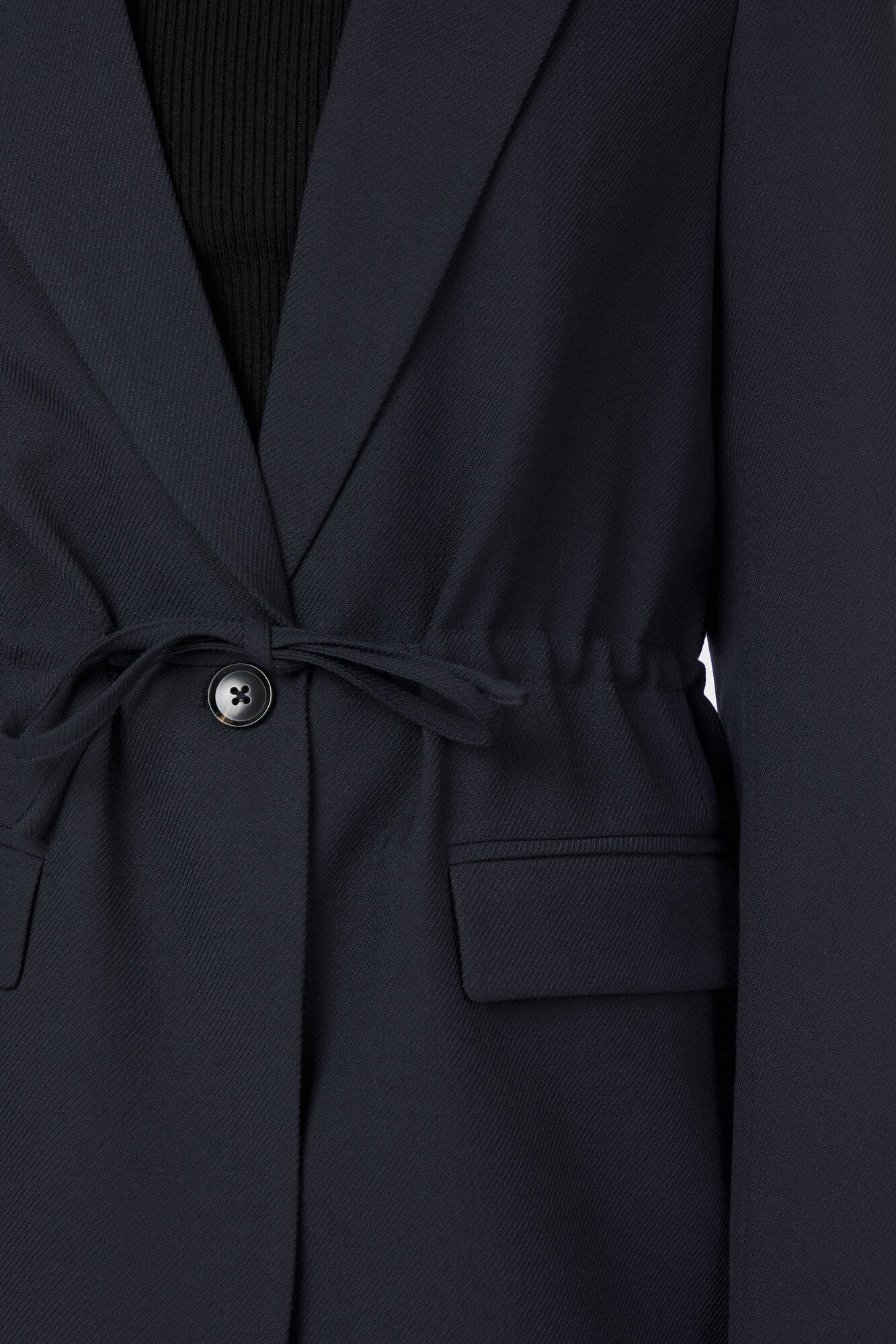 Jemmie Melange blazer - mørkeblå