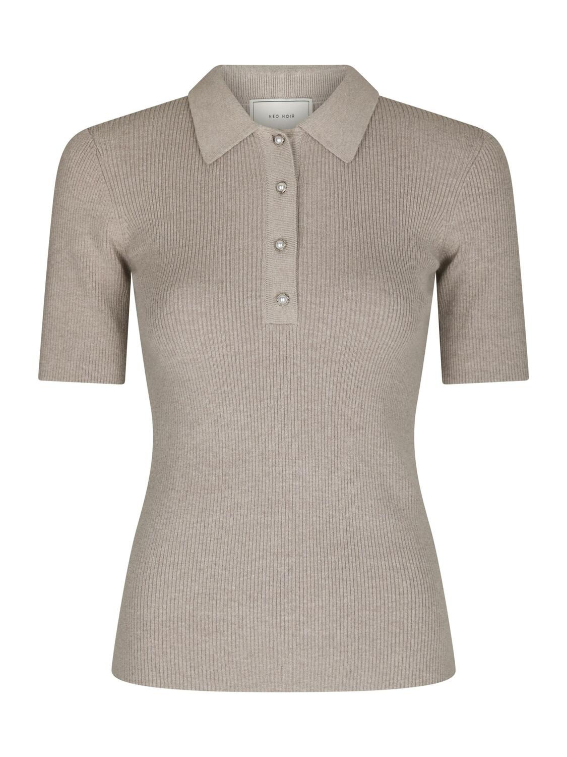 Manama kortærmet polotrøje - Warm Grey