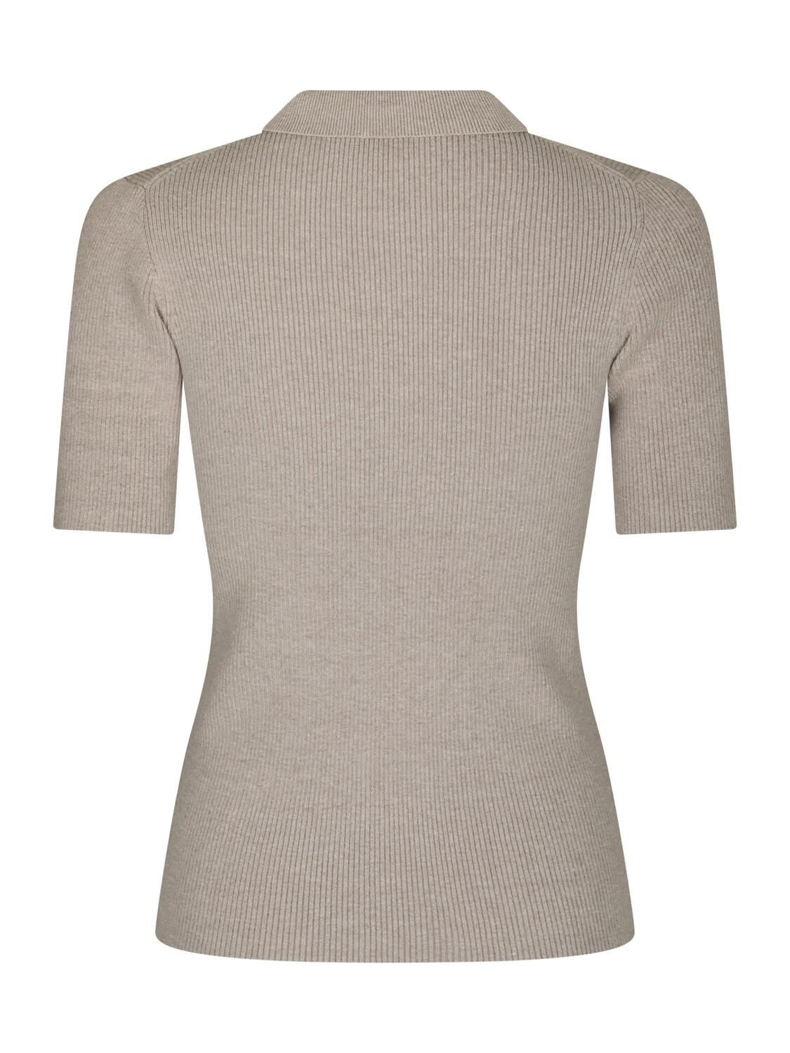 Manama kortærmet polotrøje - Warm Grey