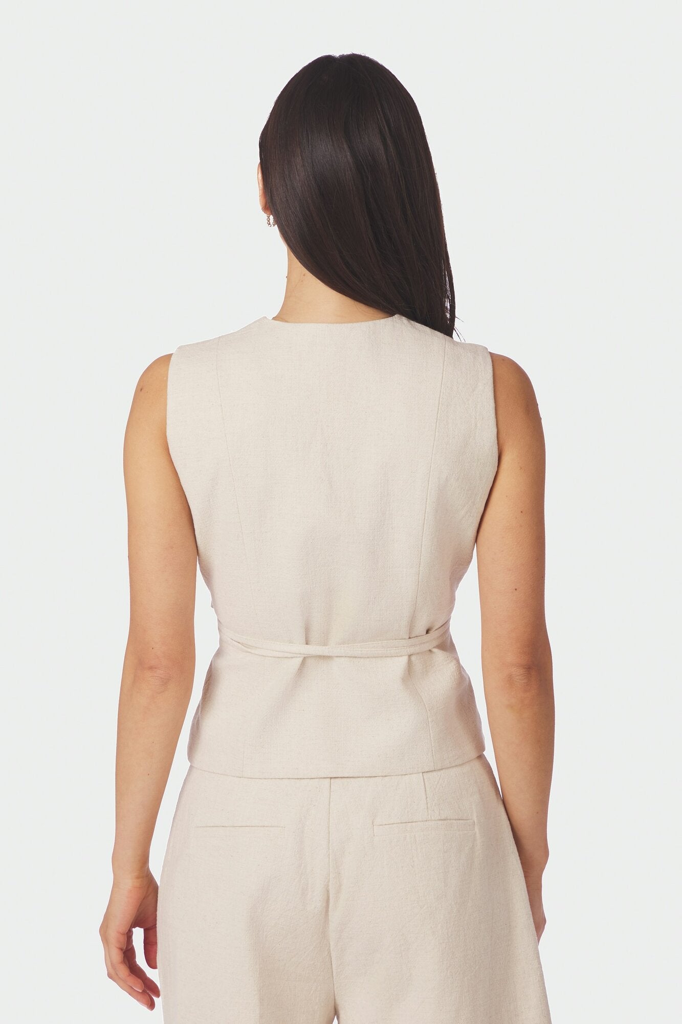 Samara Ramie vest - Natural